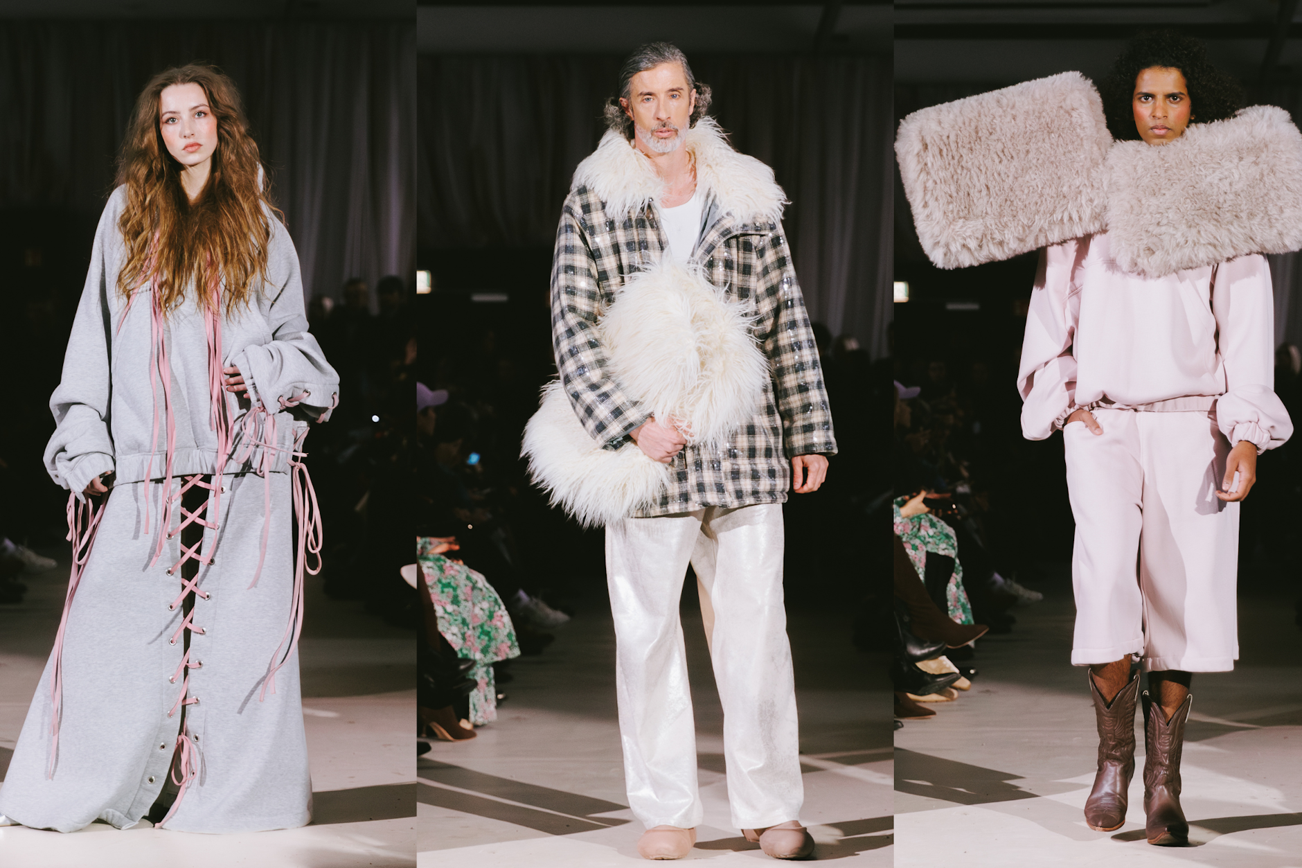 Mit seiner „Innocence“-Kollektion erzählte Nowrubi drei Phasen des Erwachsenwerdens – dies spiegelte sich auch im Alter der Models wider.