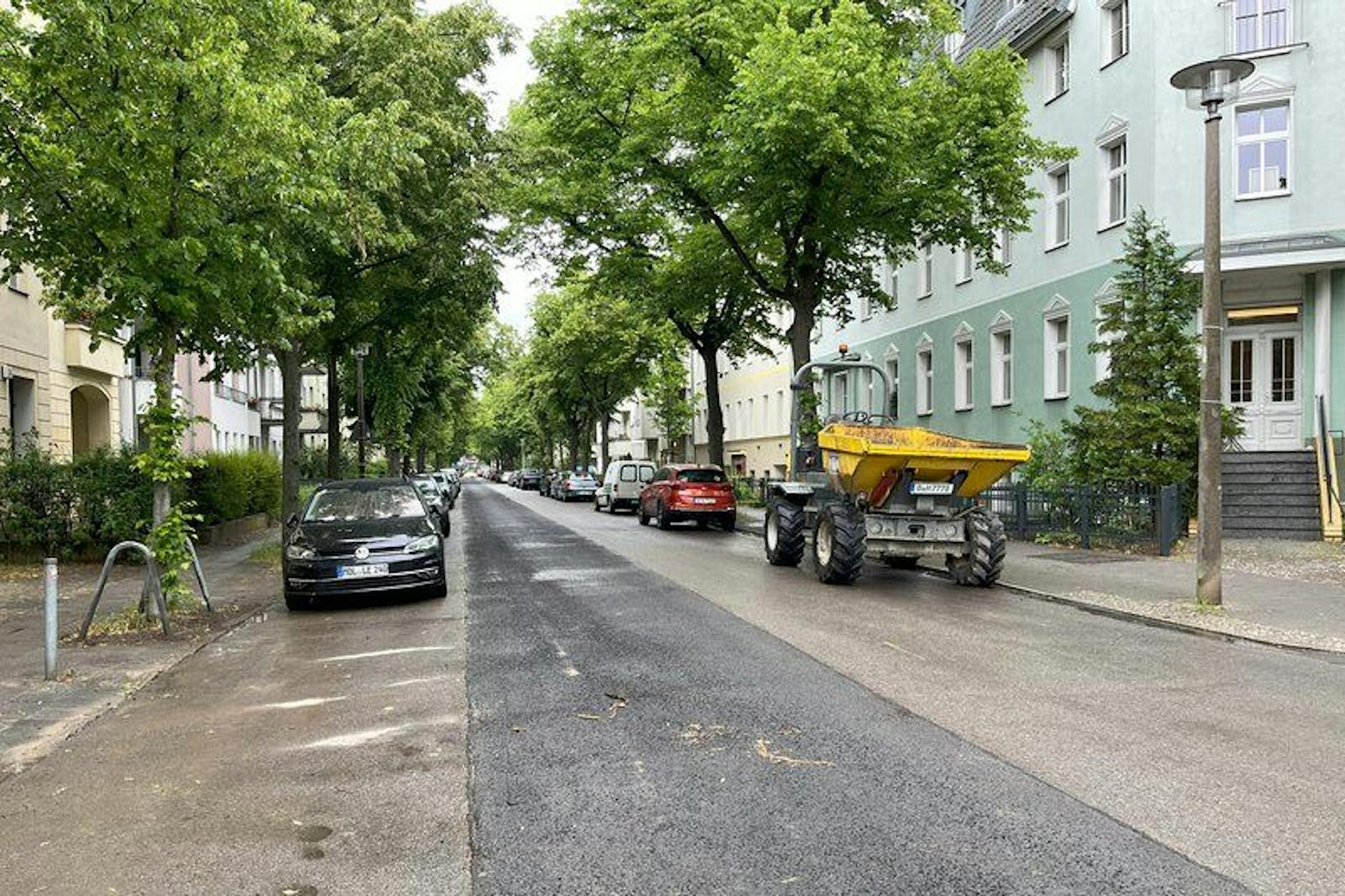 In Berlin-Adlershof entsteht neue Fahrradstraße, viele Parkplätze fallen weg