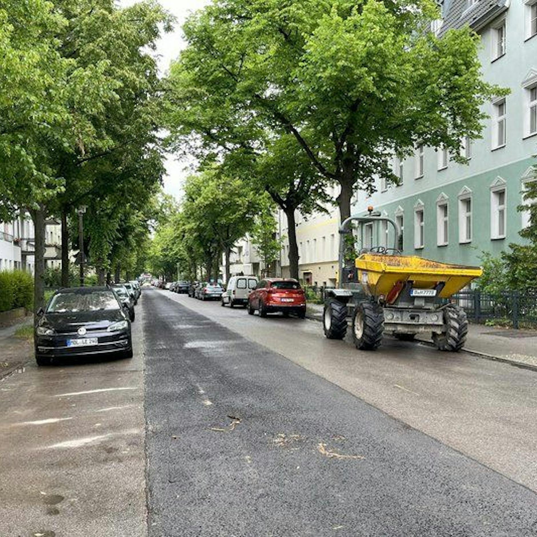 In Berlin-Adlershof entsteht neue Fahrradstraße, viele Parkplätze fallen weg