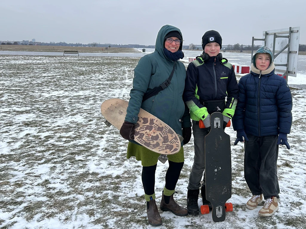 Eisplatte Tempelhofer Feld: Warum wird hier nicht Schlittschuh gefahren?