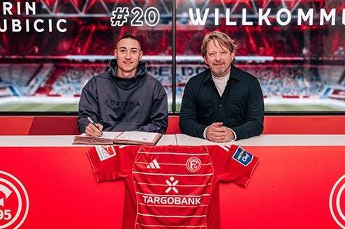 Marin Ljubicic stürmt ab sofort auf Leihbasis für Zweitligst Fortuna Düsseldorf und kehrt im Sommer vorerst zum 1. FC Union Berlin zurück.