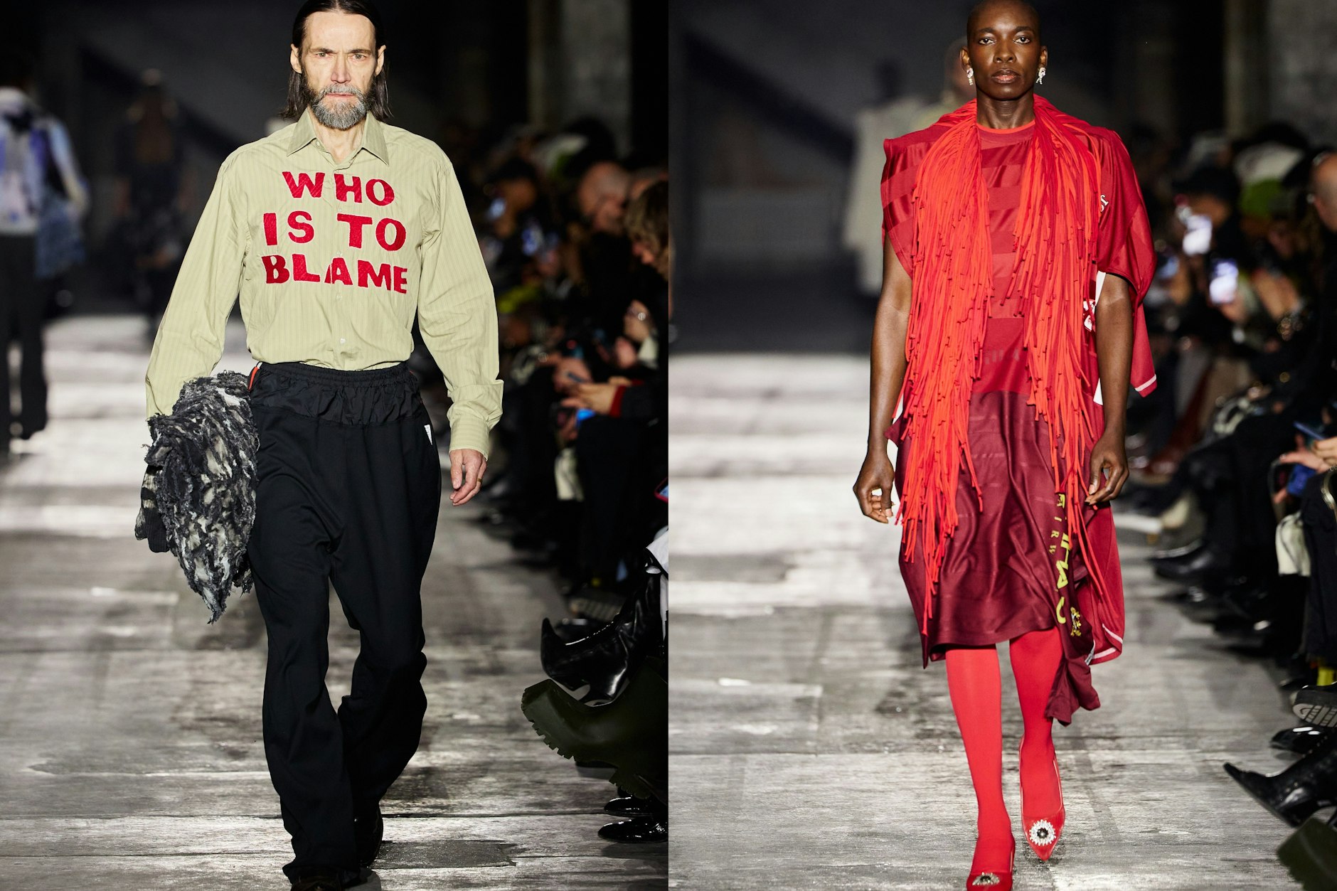 Die Buzigahill-Strategie: Die Schuldigen suchen, oder der Gesellschaft einen Spiegel vorhalten, das geht beides zugleich in einer Kollektion.