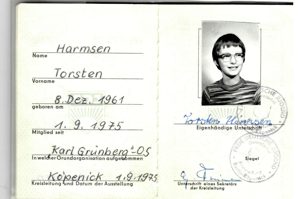 FDJ-Ausweis von Torsten Harmsen