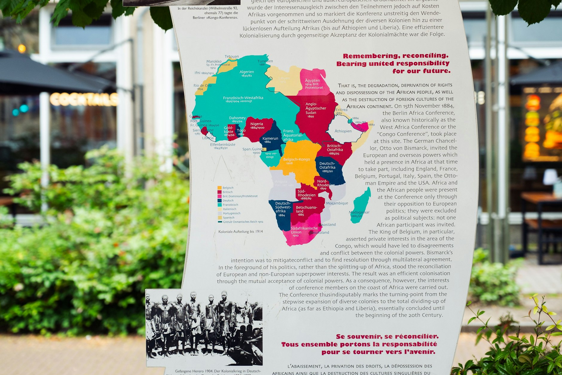 Die Gedenktafel zur Berliner Afrika-Konferenz wird seit einigen Tagen vermisst.