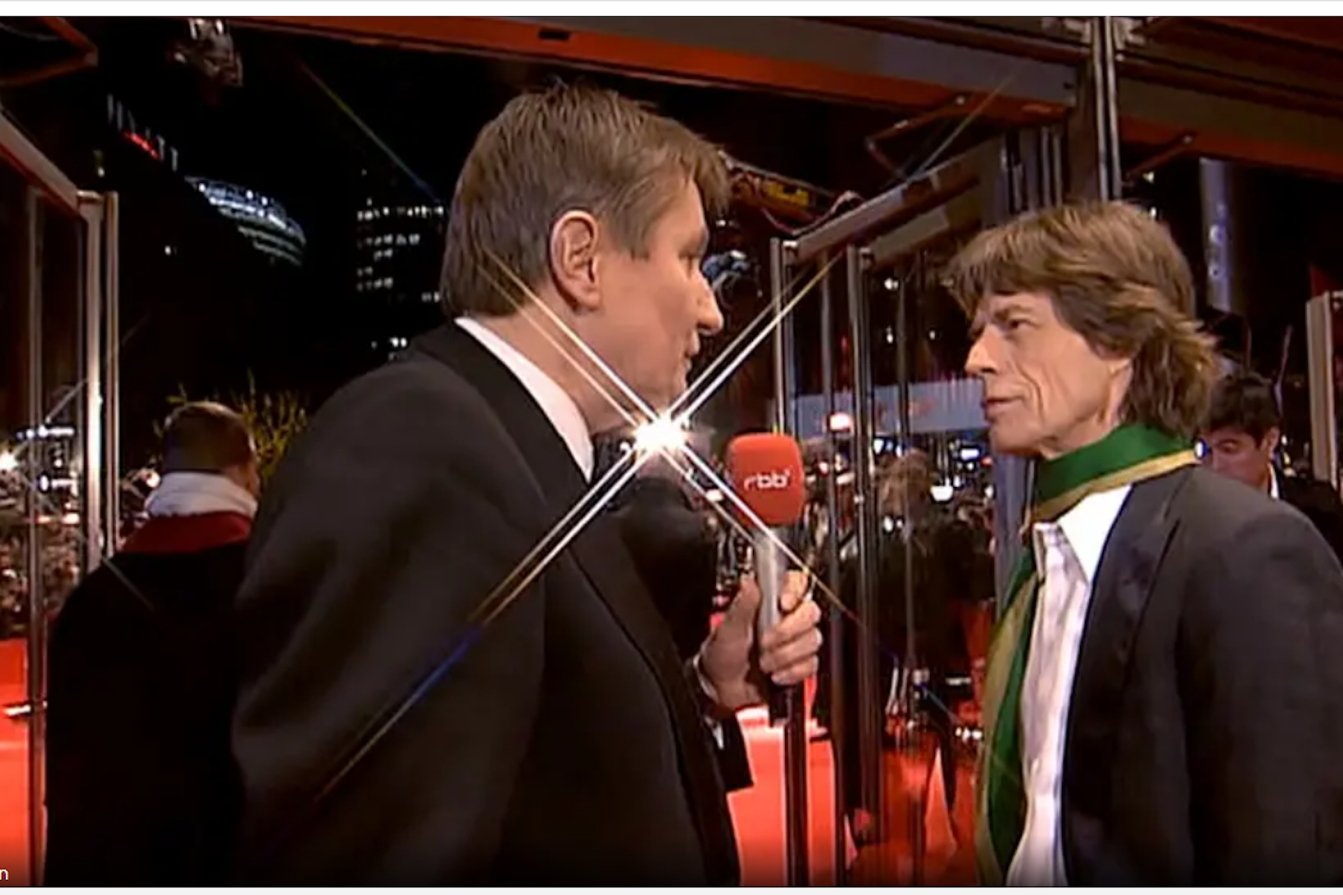 Ulli Zelle mit Mick Jagger