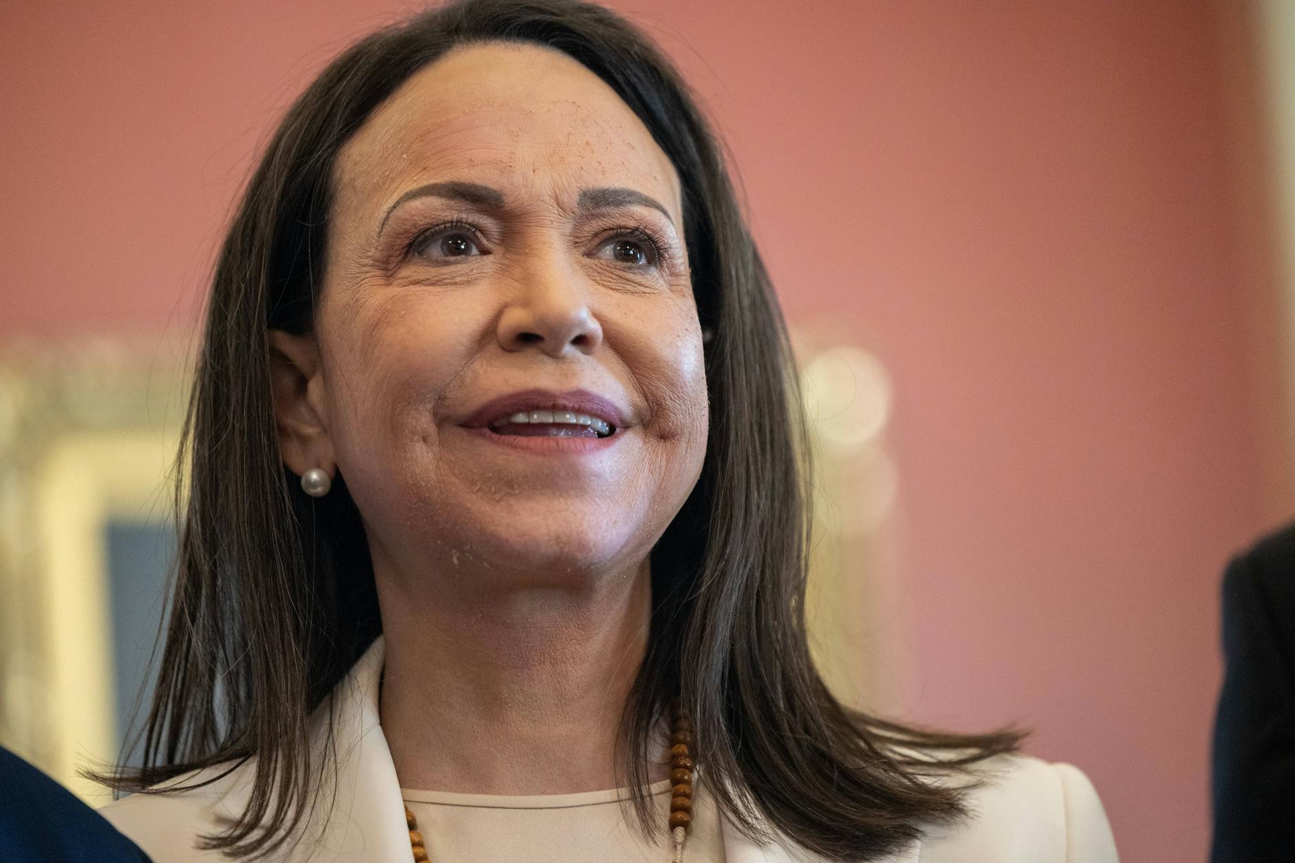 Die Oppositionsführerin María Corina Machado geht davon aus, dass demokratische Wahlen in Venezuela schon in naher Zukunft stattfinden könnten.