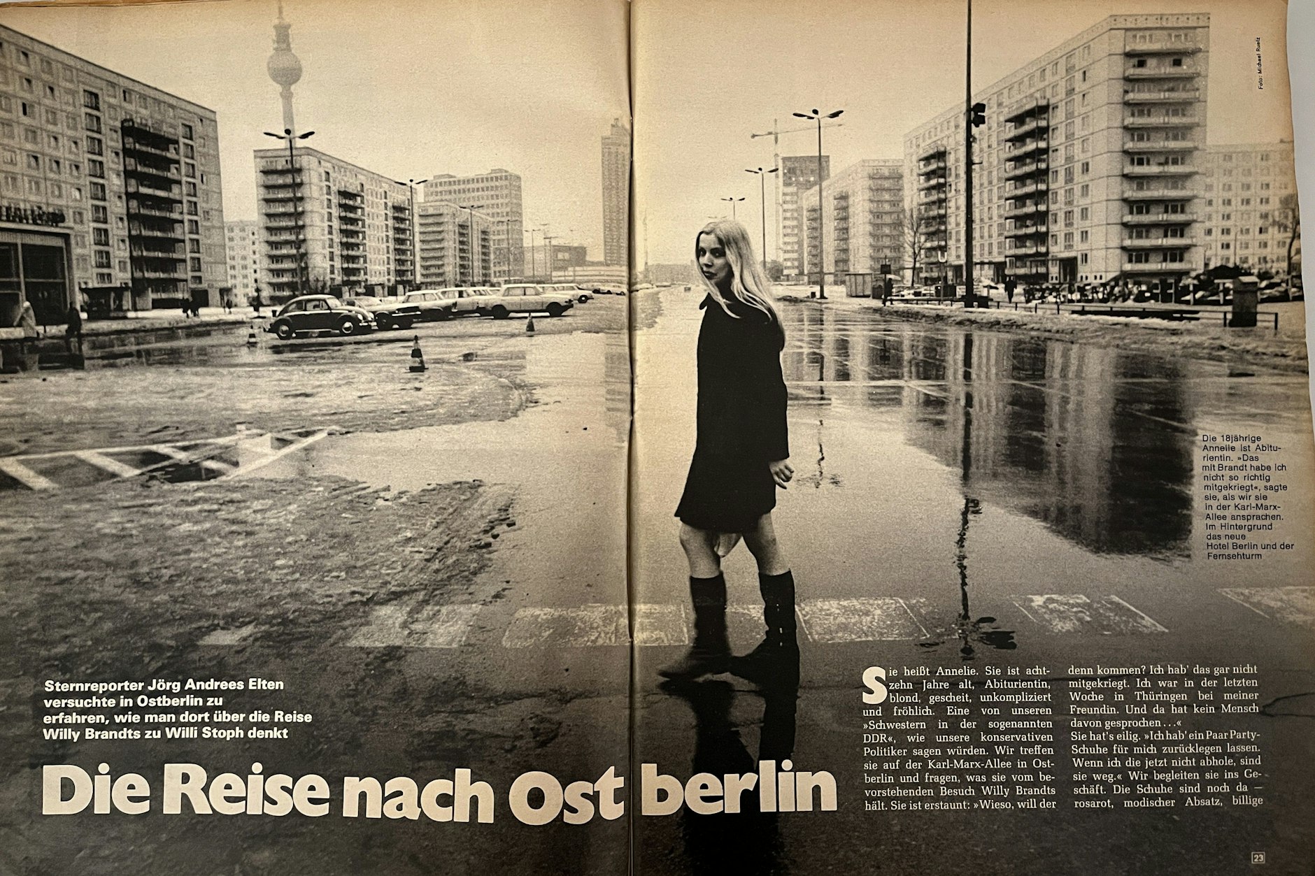Annelie Roth in einer Märzausgabe des Magazins Stern im Jahr 1970