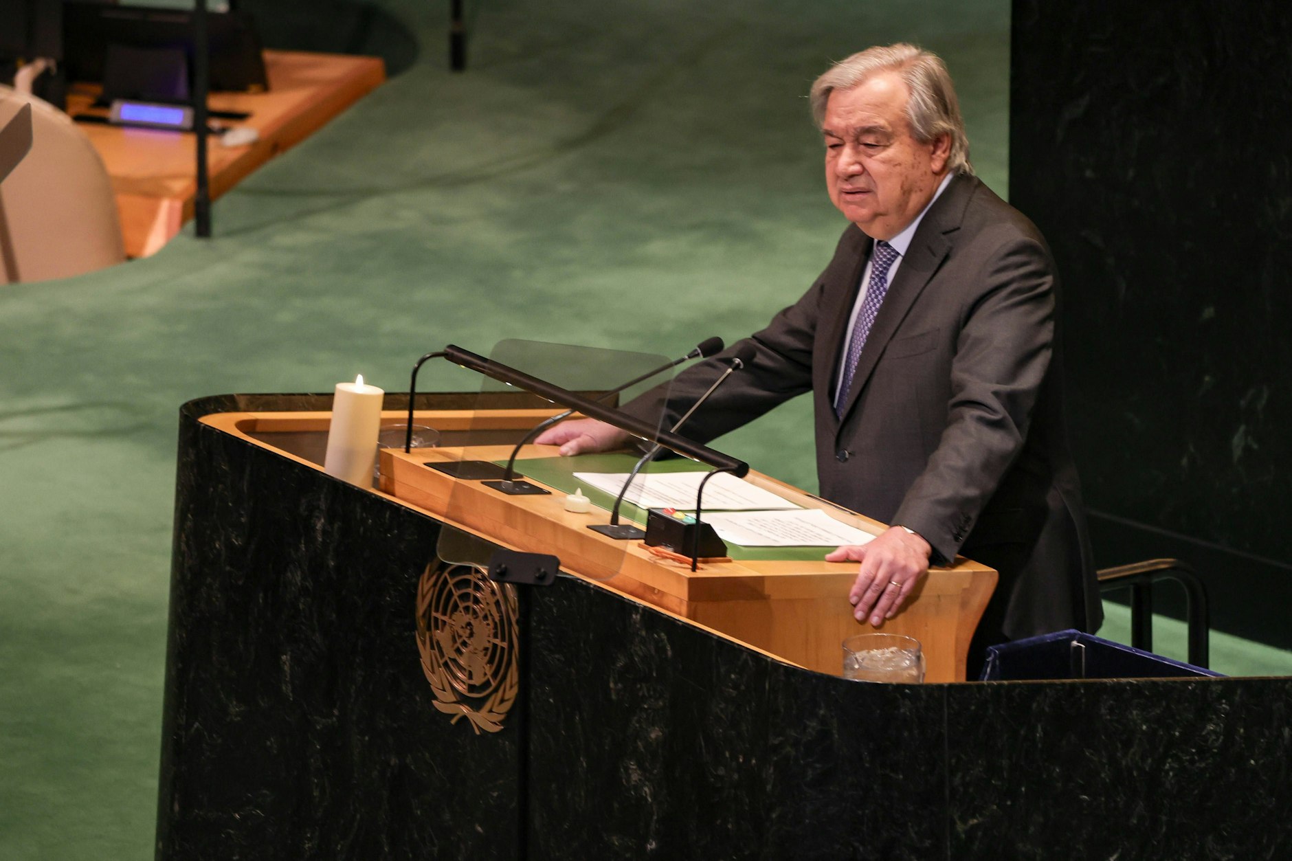 UN-Generalsekretär&nbsp;<a href="https://www.berliner-zeitung.de/topics/ant%C3%B3nio-guterres">António</a>&nbsp;Guterres warnt vor einem finanziellen Zusammenbruch der Vereinten Nationen.