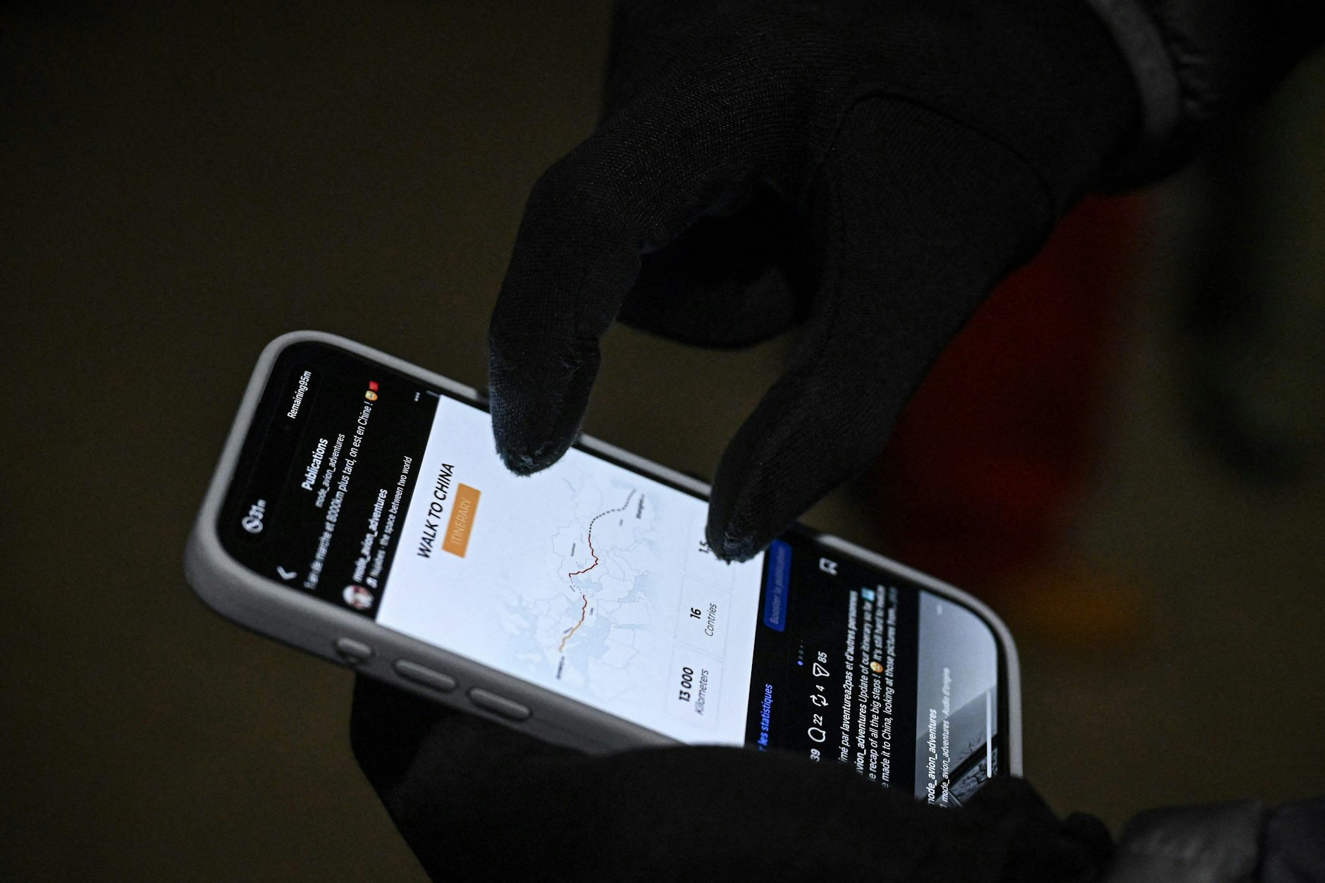 Auf Instagram teilen Voisot und Humblot ihre lange Wanderung.