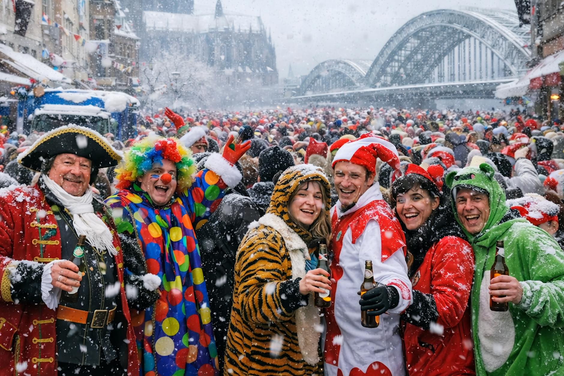 Neue Eiseskälte macht den Rosenmontag zur Zitterpartie