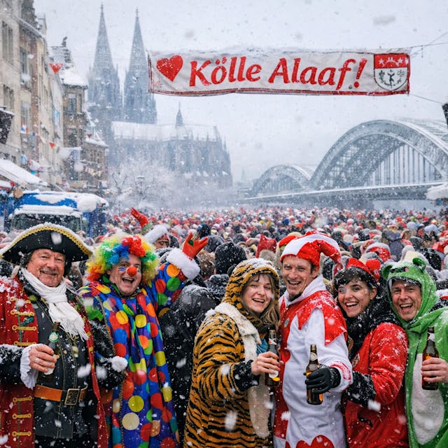 Neue Eiseskälte macht den Rosenmontag zur Zitterpartie
