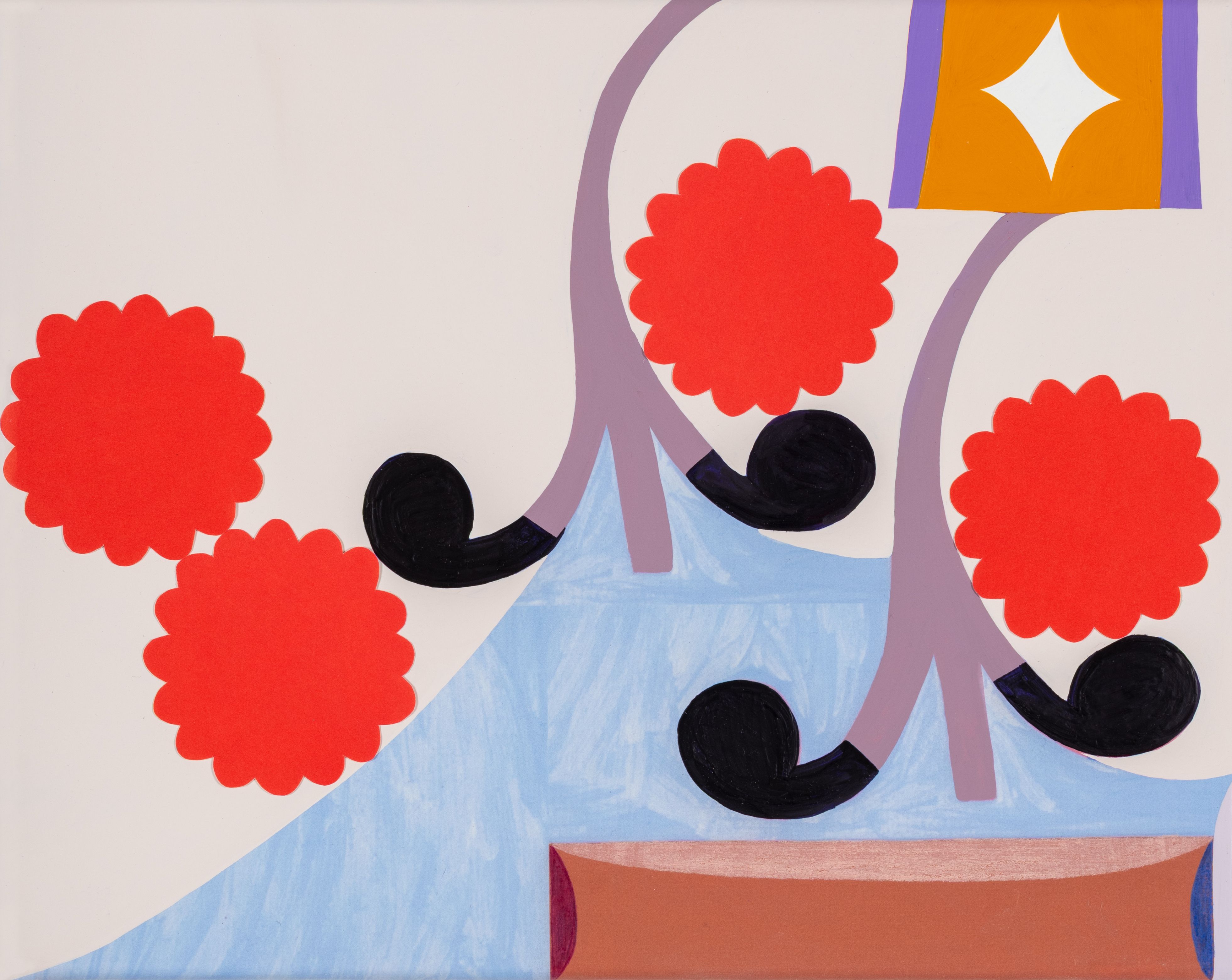 Maja Behrmann entwickelt bei Eigen+Art ein rätselhaftes Universum aus Farbe, Holz und Raum