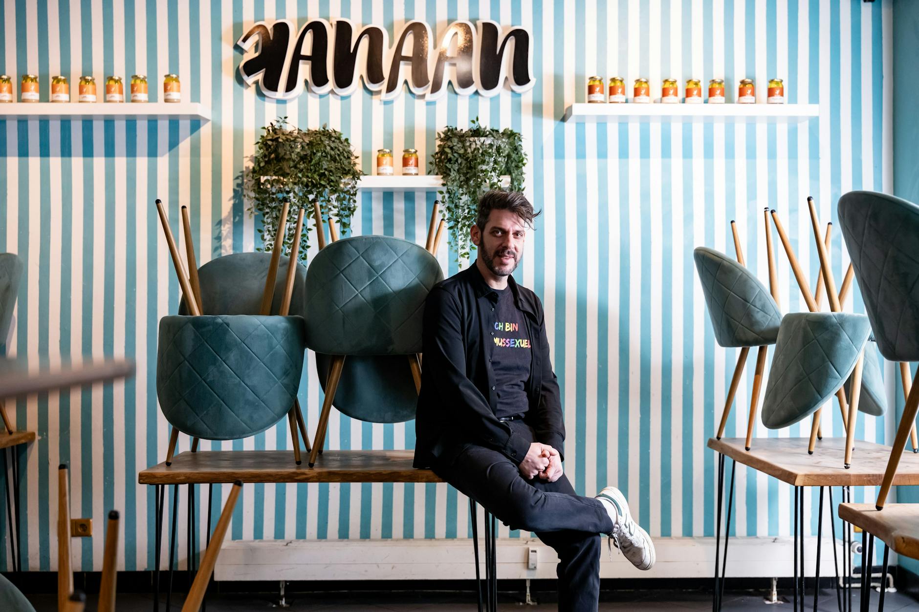 Heute geschlossen: Betreiber Oz Ben David im Restaurant Kanaan