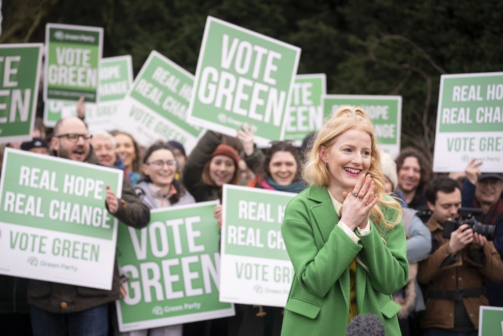Hannah Spencer ist die Kandidatin der Green Party.
