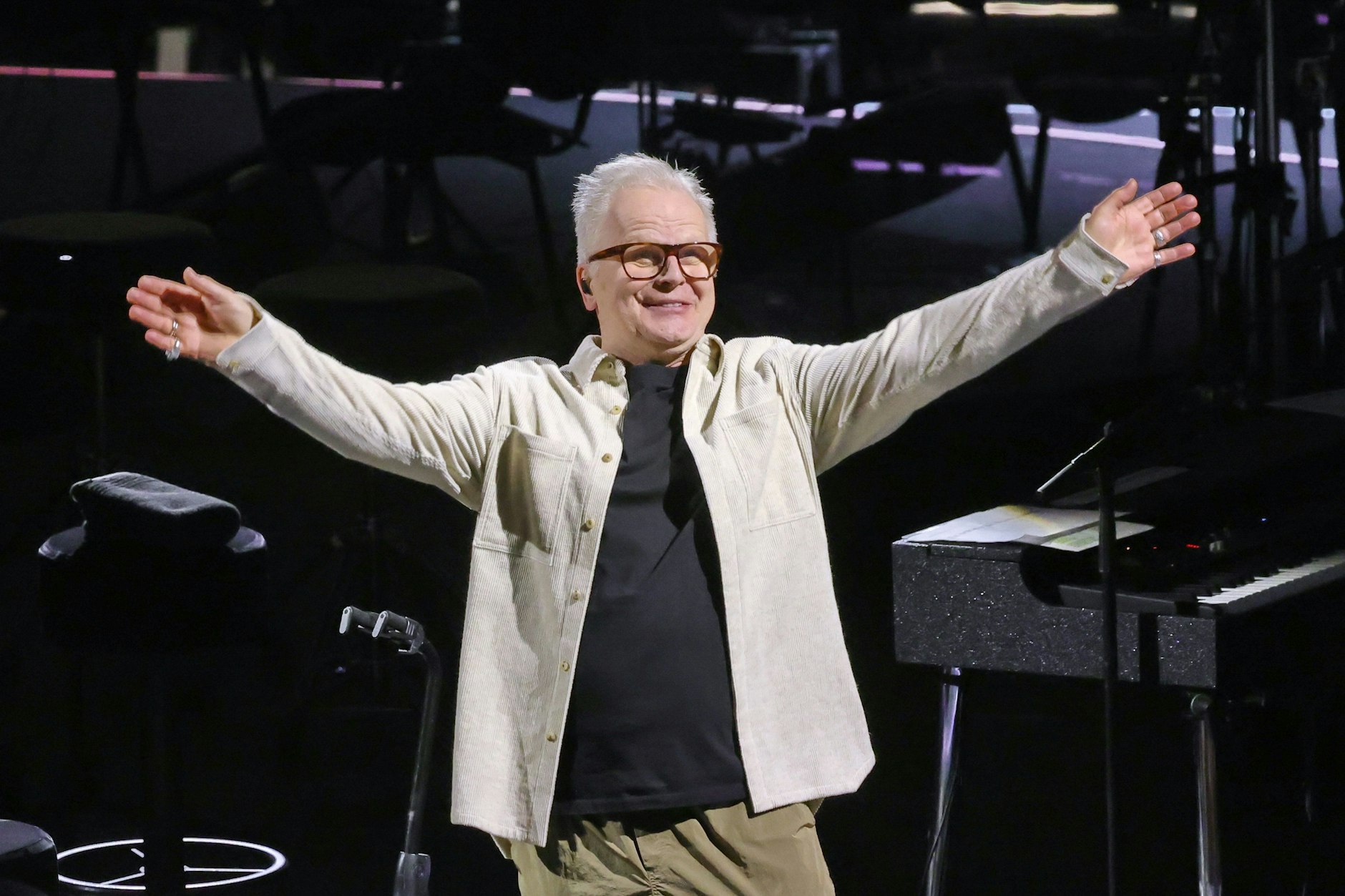 Herbert Grönemeyer freut sich, das Publikum auch.