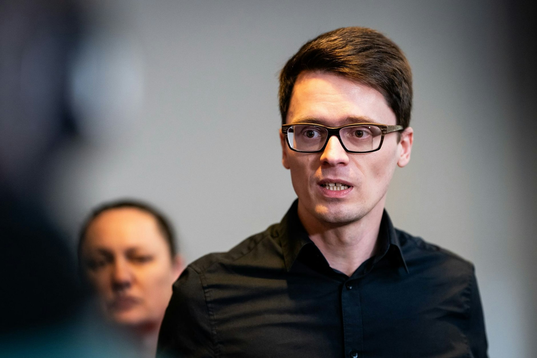 Der Fraktionsvorsitzende der Linken im Thüringer Landtag, Christian Schaft