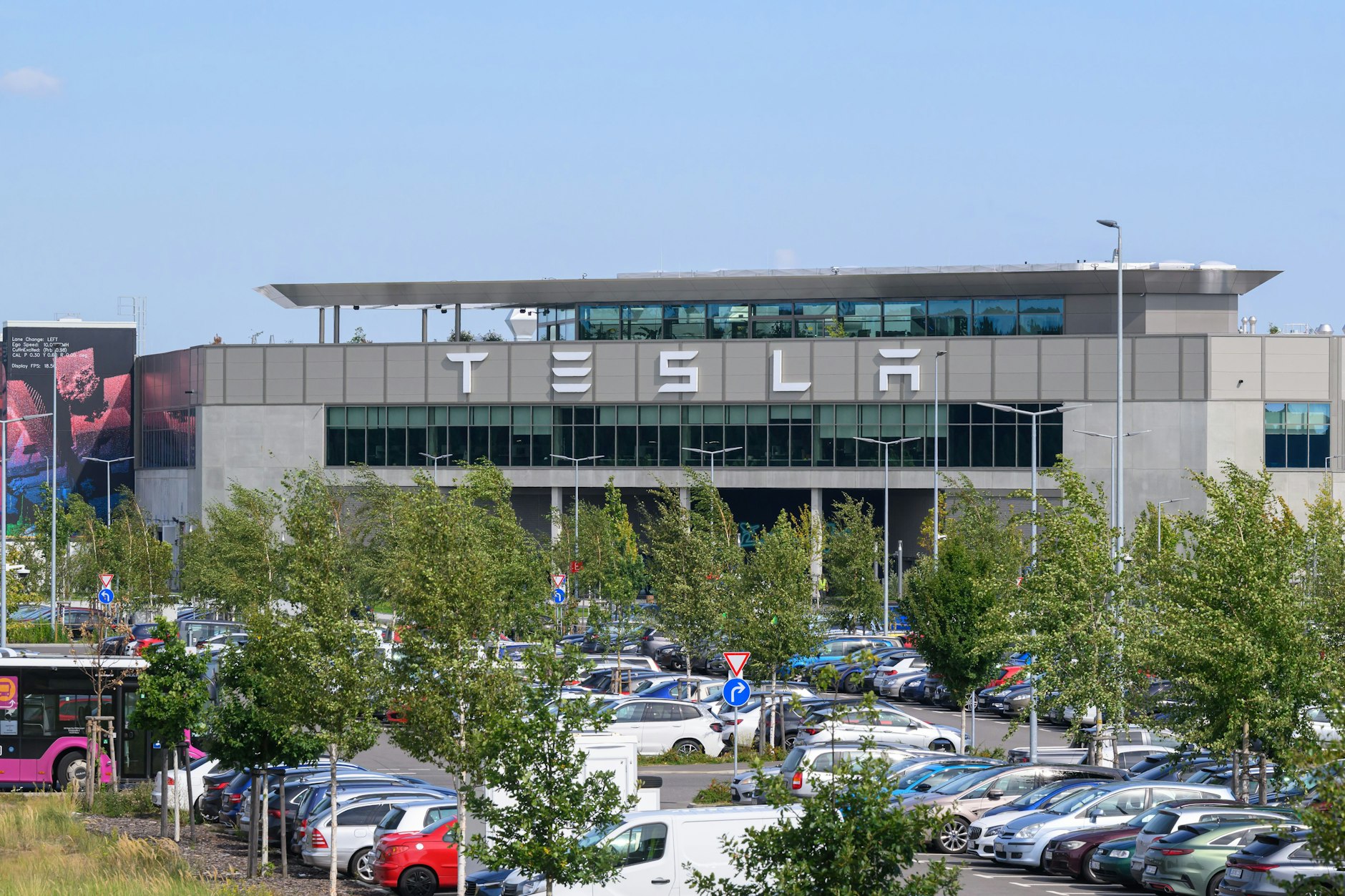 Das Werk der Tesla-Gigafactory Berlin-Brandenburg.