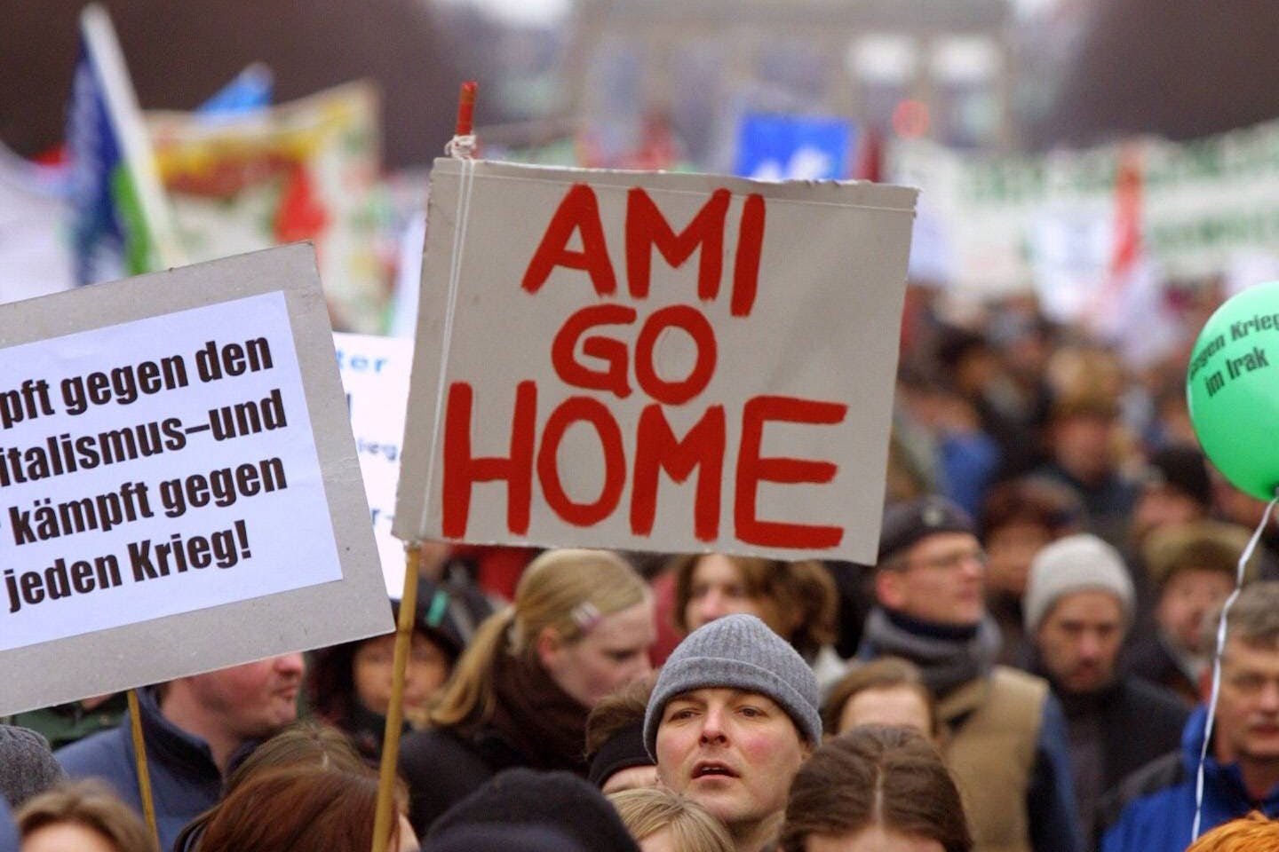 Protest gegen den Irakkrieg in Berlin, 2003