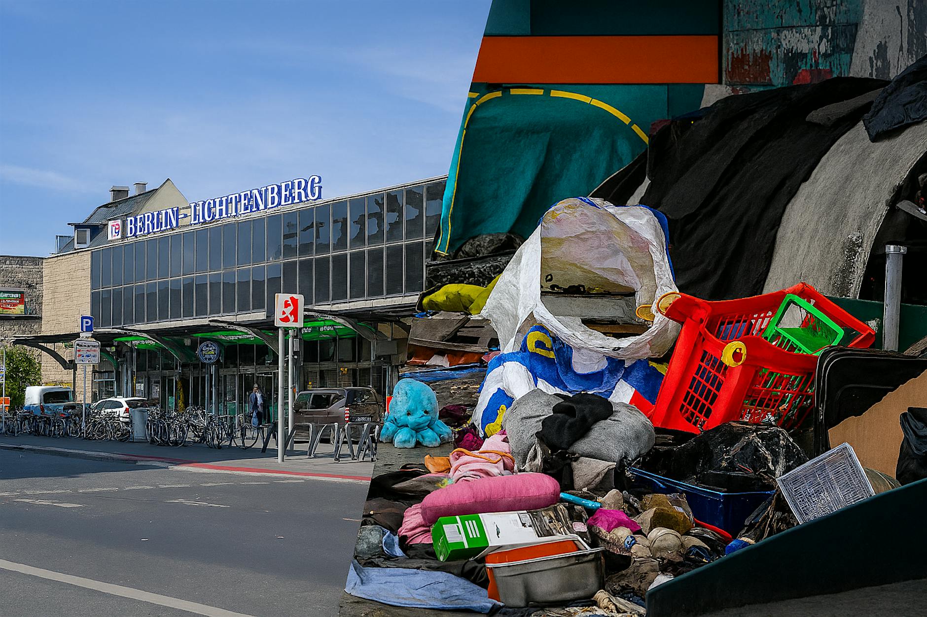 Obdachlosen-Camp am Bahnhof Lichtenberg kehrt immer wieder zurück