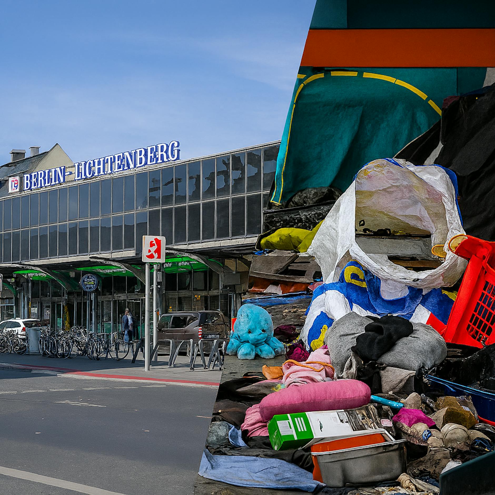 Image - Obdachlosen-Camp am Bahnhof Lichtenberg kehrt immer wieder zurück