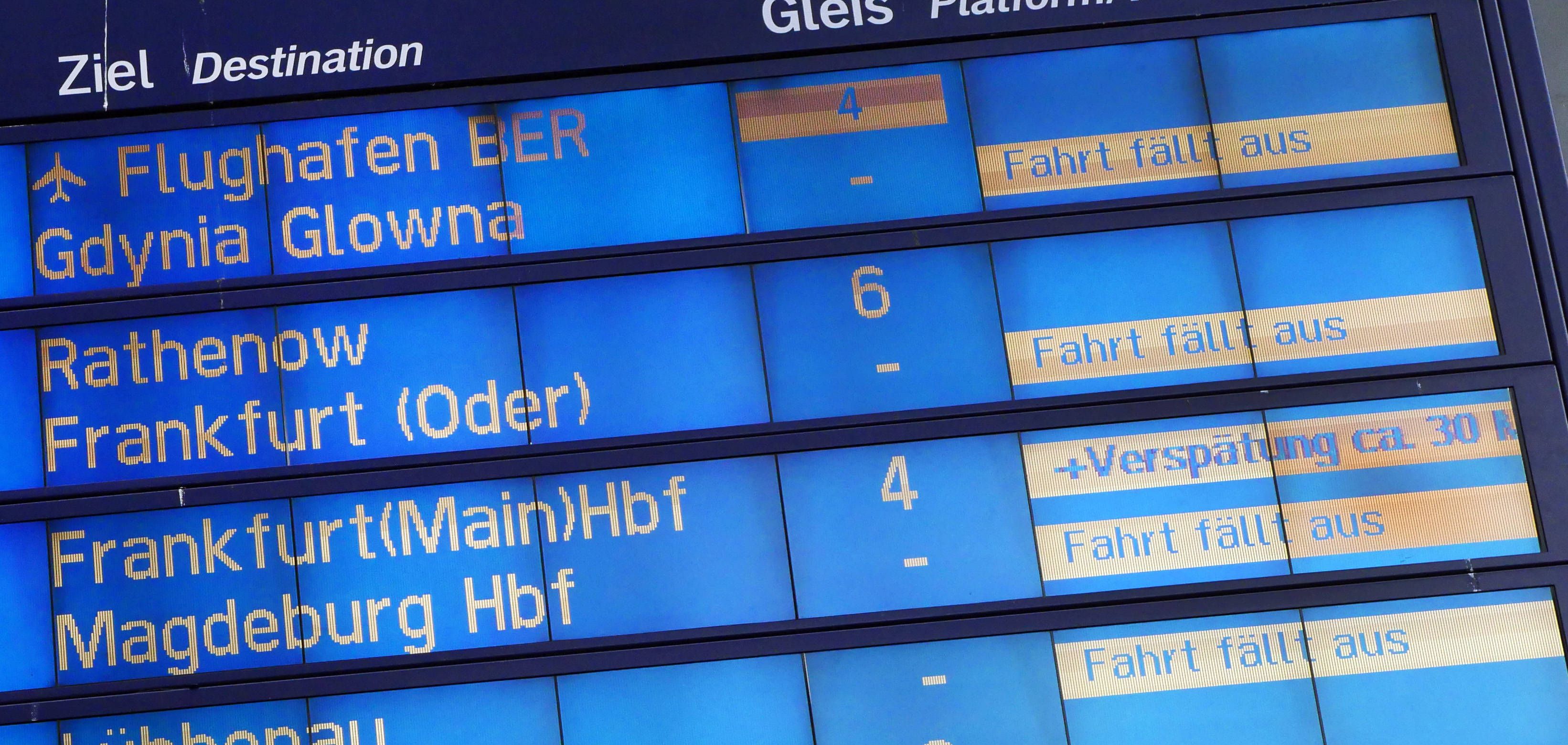 Image - Zugverkehr in Berlin und Brandenburg wird unpünktlicher: Diese Linien sind besonders betroffen