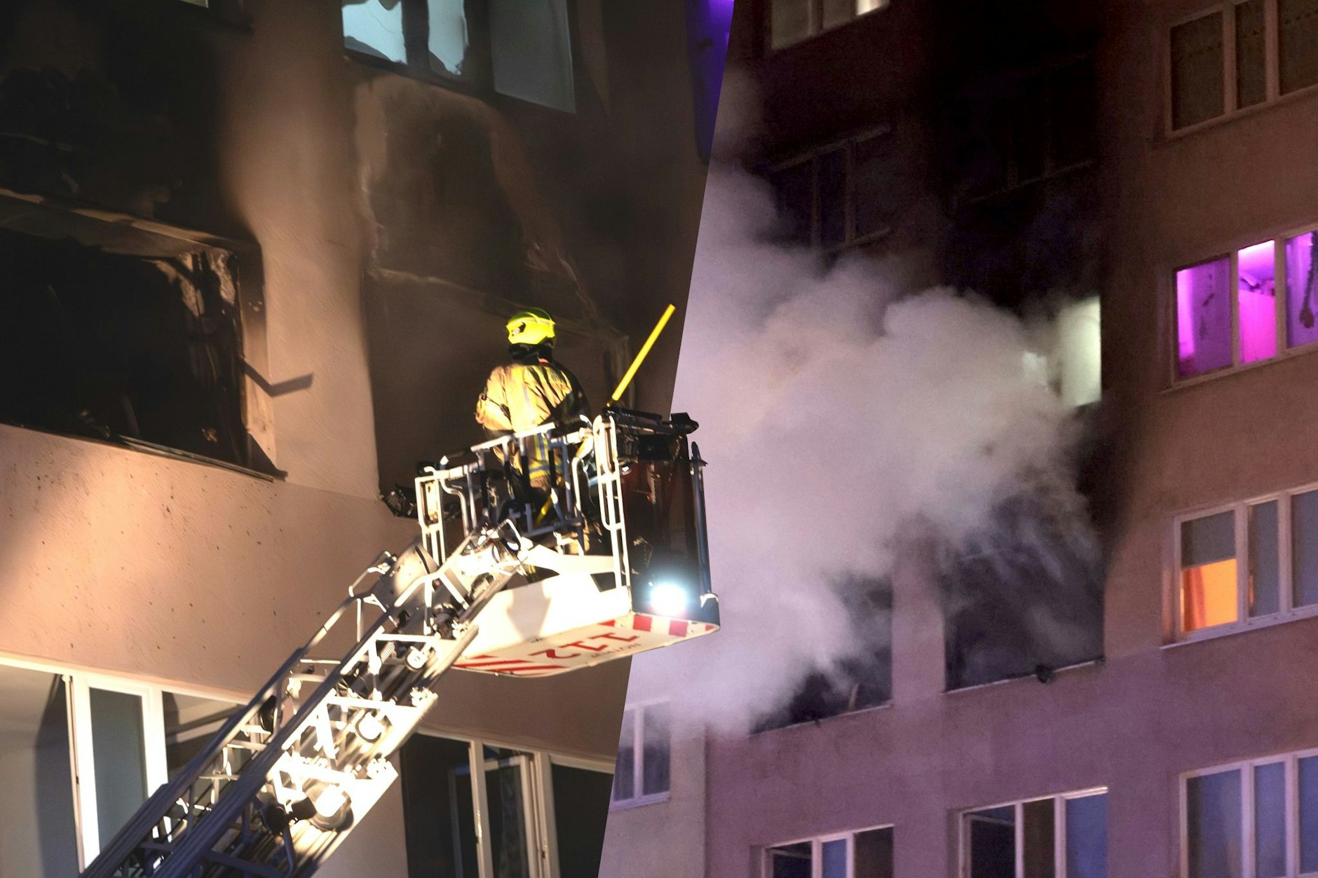 In einem Hochhaus in Friedrichsfelde brach am 11. Februar das verheerende Feuer aus.