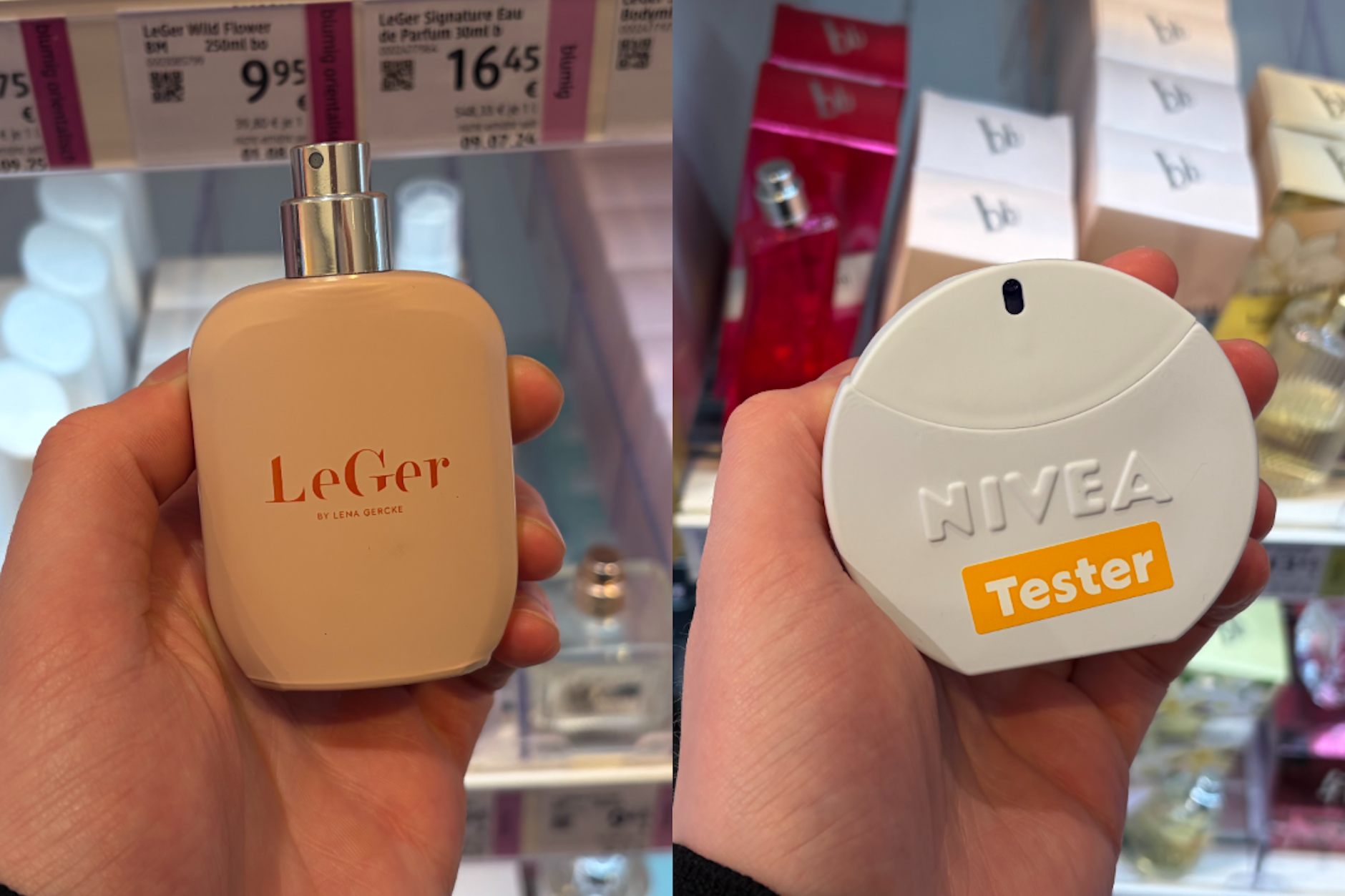 Die Düfte von Lena Gercke und Nivea aus der Drogerie sind ein perfektes Geschenk für den Valentinstag. 