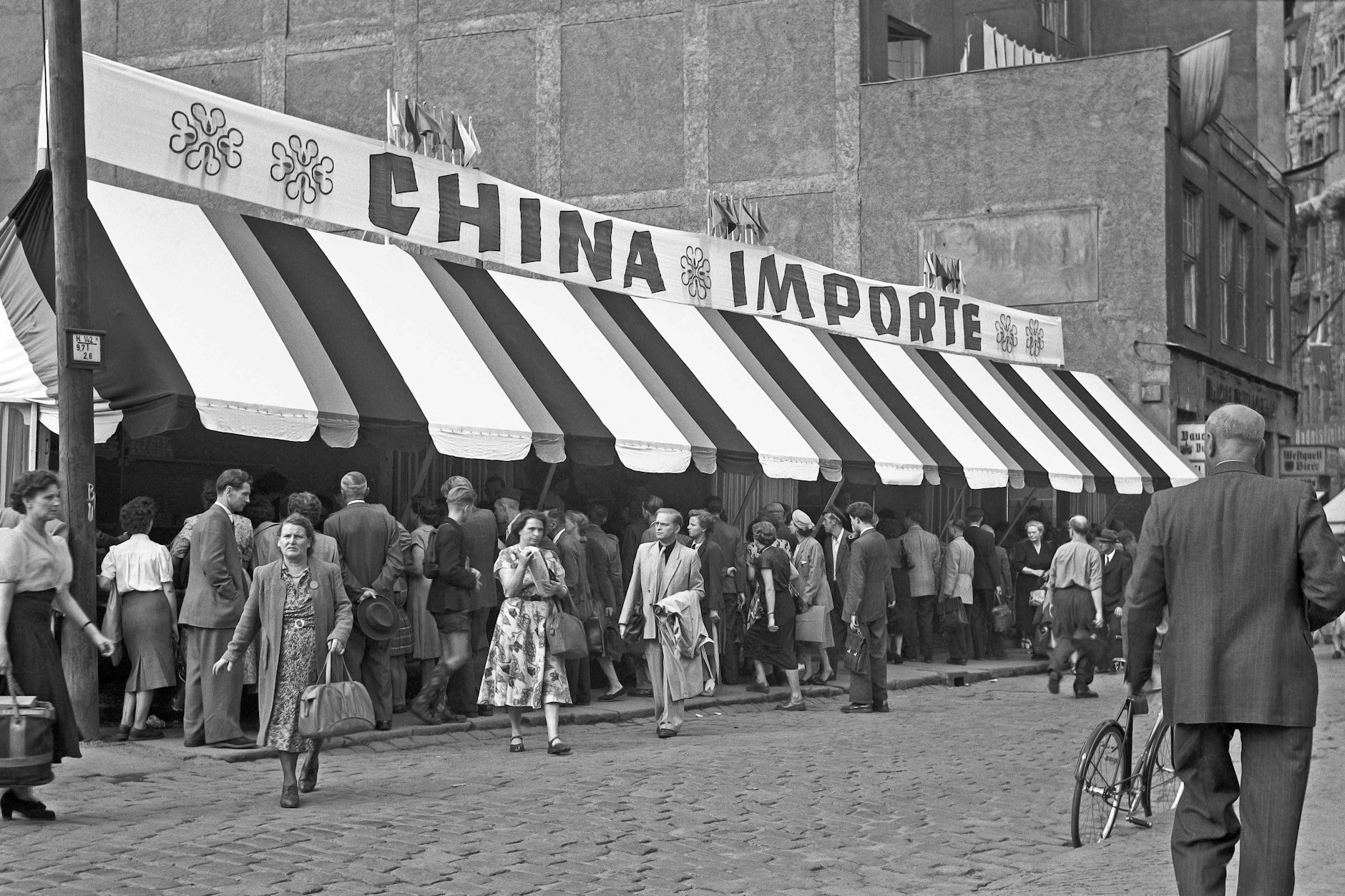 Leipziger Messe im Jahr 1954, Verkauf von Waren aus China