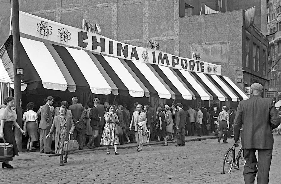 Leipziger Messe im Jahr 1954, Verkauf von Waren aus China