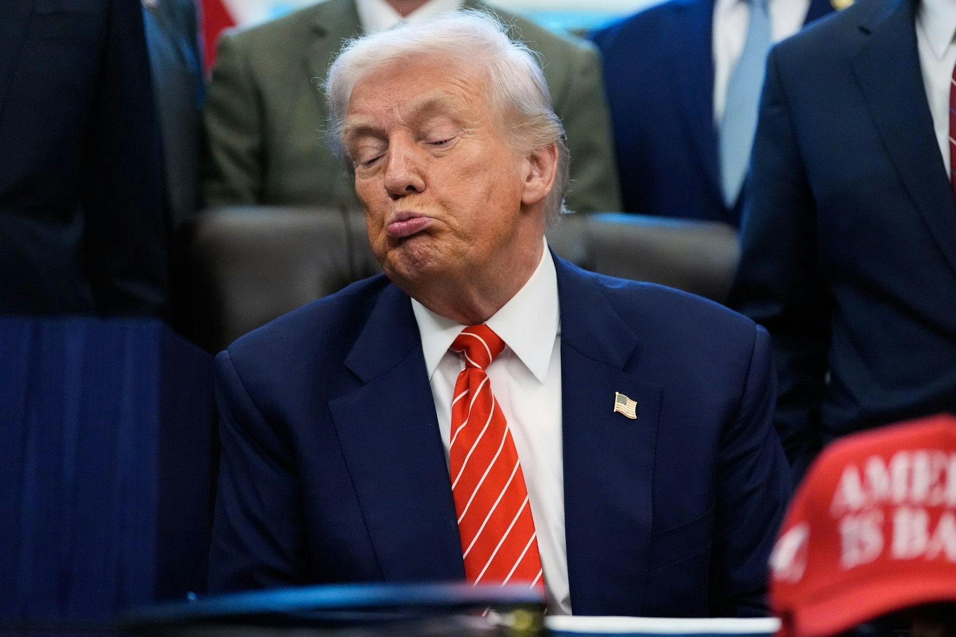 US-Präsident Donald Trump im Oval Office des Weißen Hauses