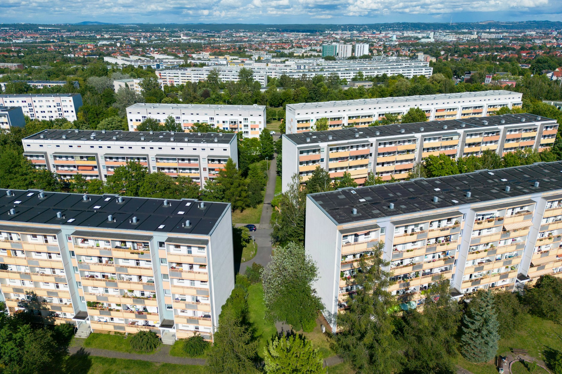 Neubauten im Dresdner Stadtteil Gorbitz - auch hier hat die Vonovia viele Wohnungen.
