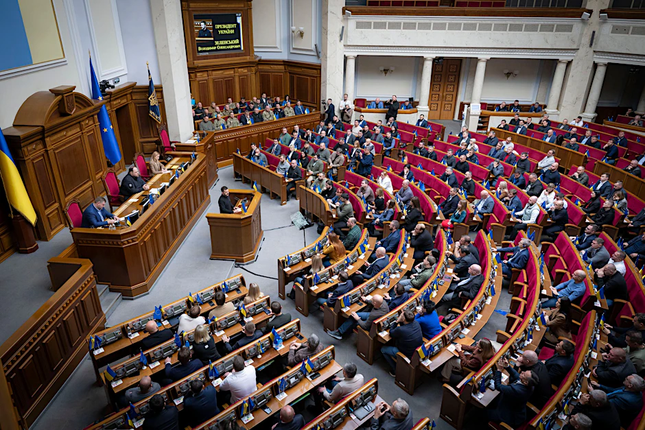 Eine Sitzung der Werchowna Rada im Oktober 2024