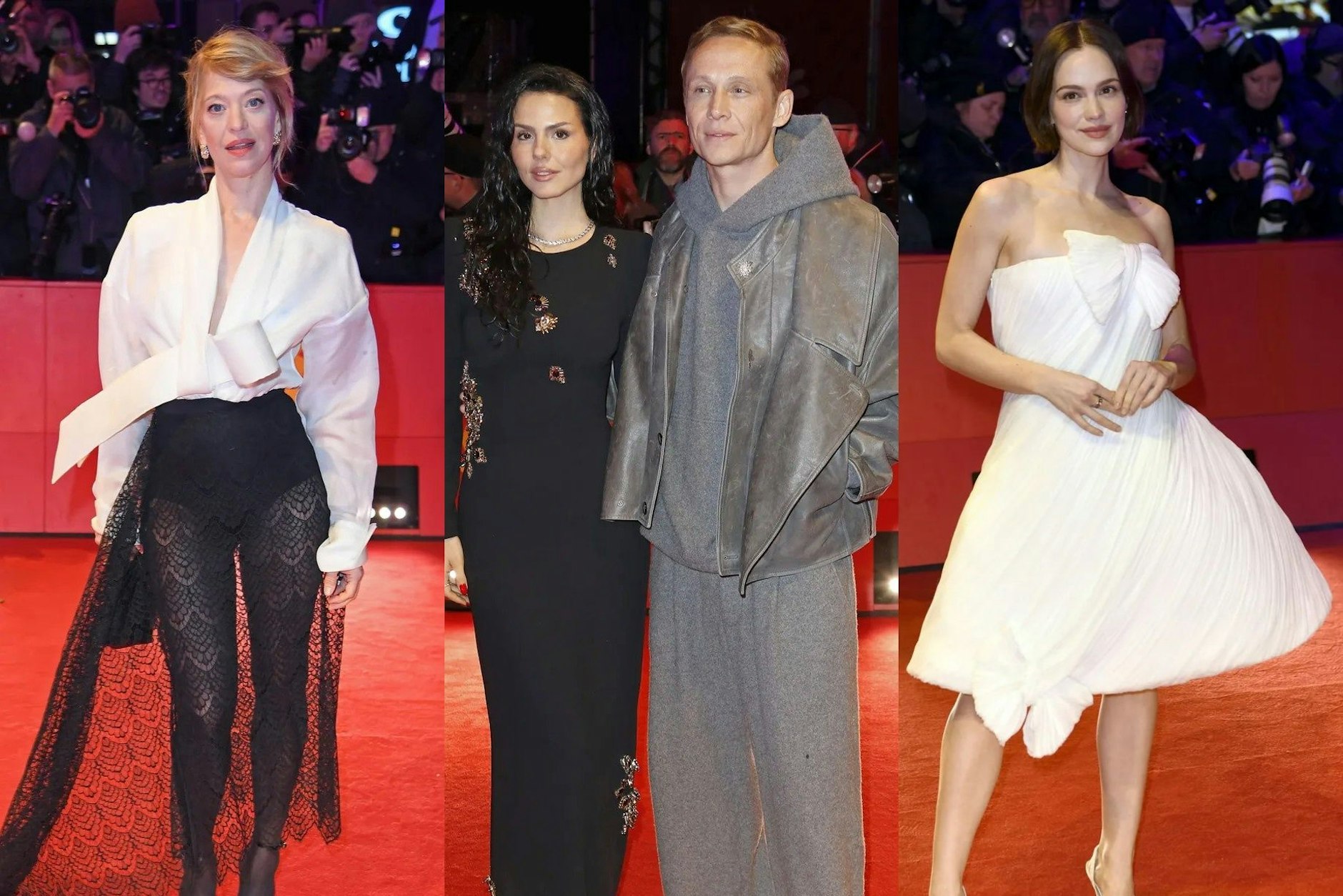 Heike Makatsch, Matthias Schweighöfer, Ruby O. Fee, Emilia Schüle: Die Looks der Berlinale 2026 begeistern – und enttäuschen.