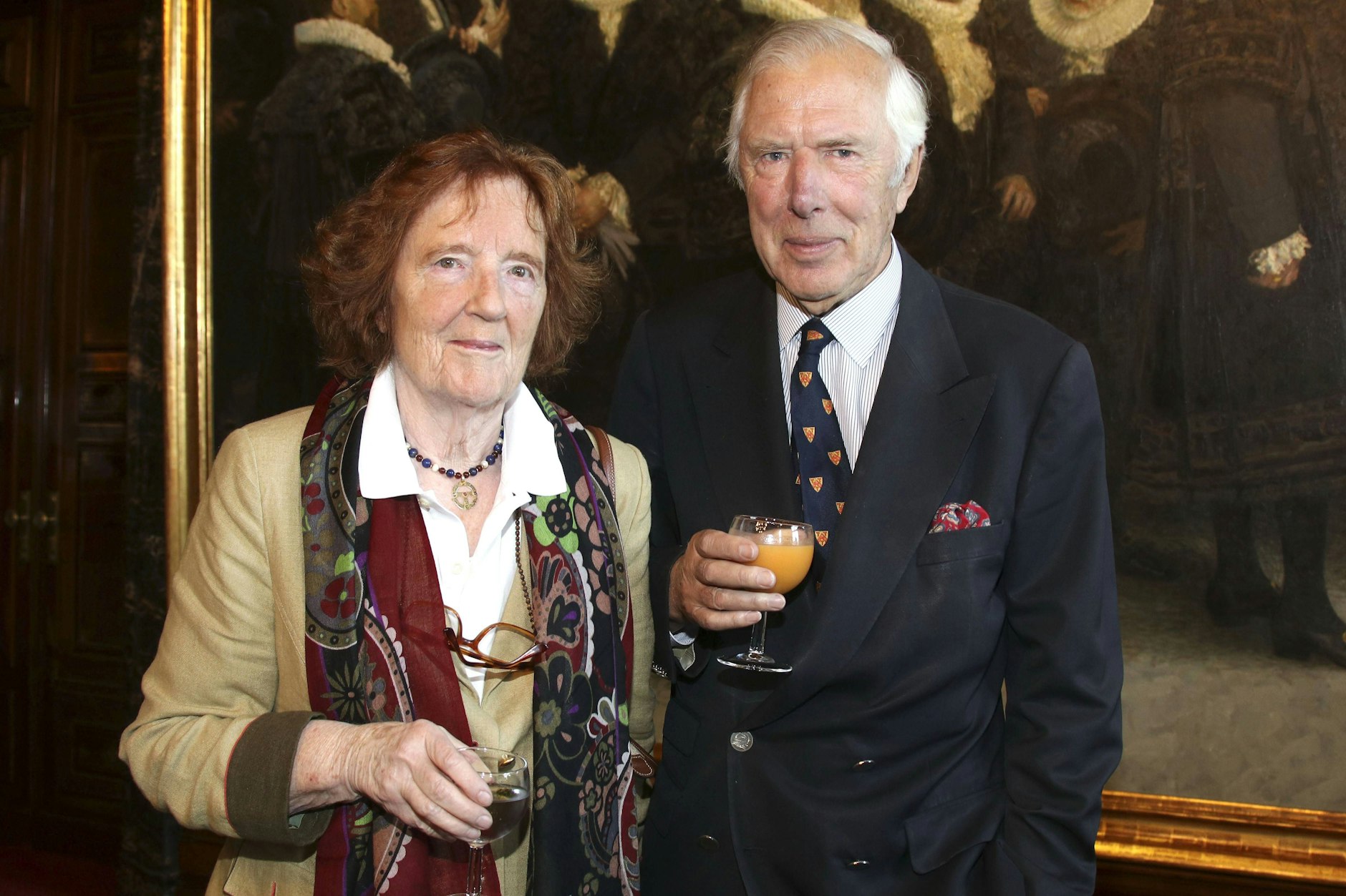 Birgit Breuel mit Gatte Ernst Breuel 2018 bei einer der Feier im Hamburger Rathaus. 