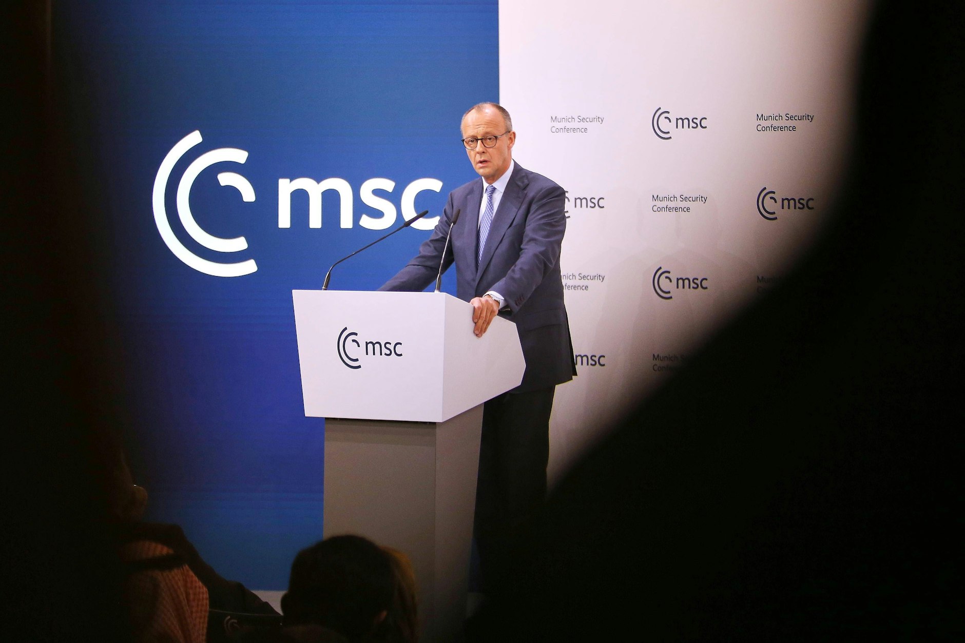 Merz während seiner Rede bei der Münchner Sicherheitskonferenz