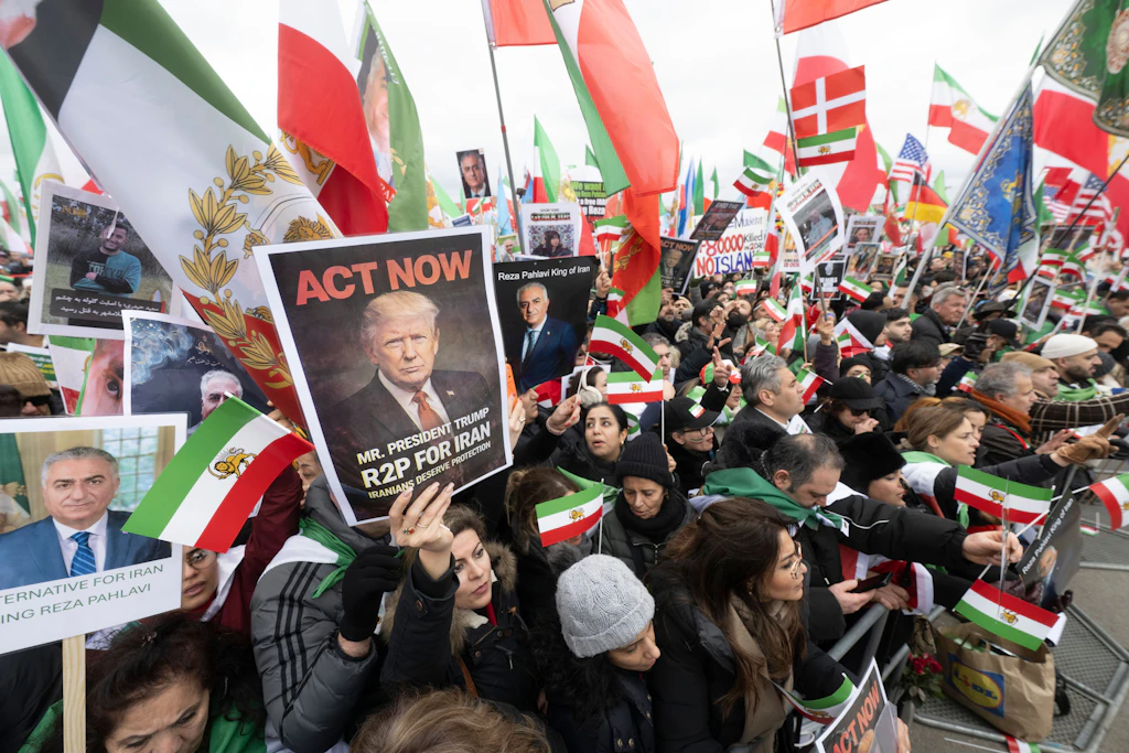 Großdemonstration in München: 200.000 Menschen protestieren gegen die iranische Regierung