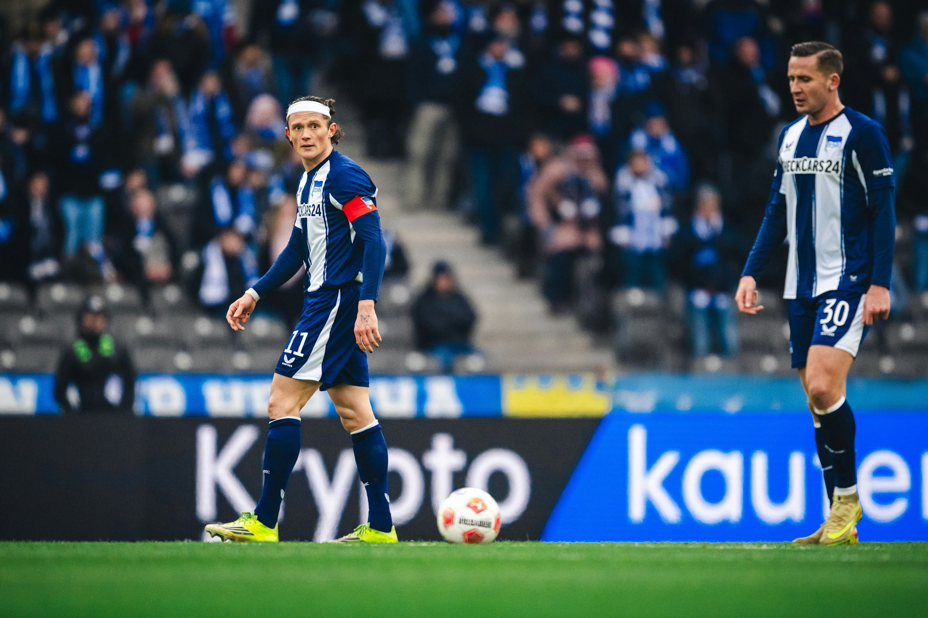 Frust bei Fabian Reese und Paul Seguin. Hertha BSC verliert das Heimspiel gegen Hannover.