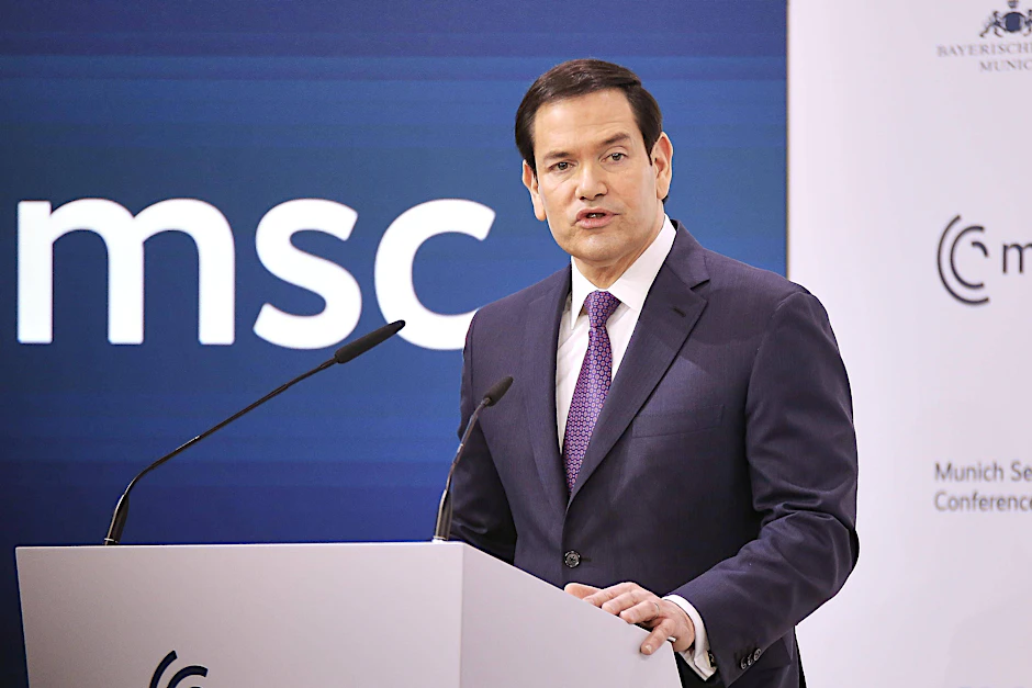 US-Außenminister Marco Rubio spricht bei der Münchner Sicherheitskonferenz 2026