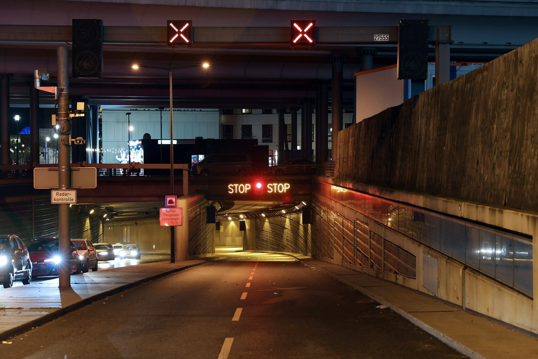 Der Tiergartentunnel bleibt in den nächsten Nächten gesperrt.