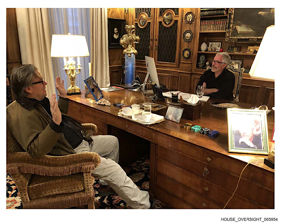 Der ehemalige Trump-Berater Steve Bannon mit Sexualstraftäter Jeffrey Epstein.