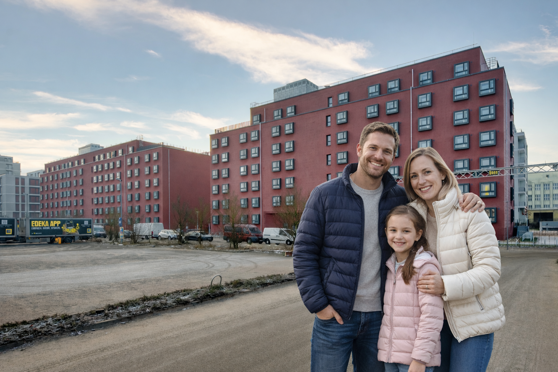 191 neue Wohnungen bietet die Howoge in den beiden Häusern in der Marius-Carpentier-Straße an. Jetzt werden neue Mieter gesucht, die ersten sind schon im Havelufer-Quartier eingezogen.
