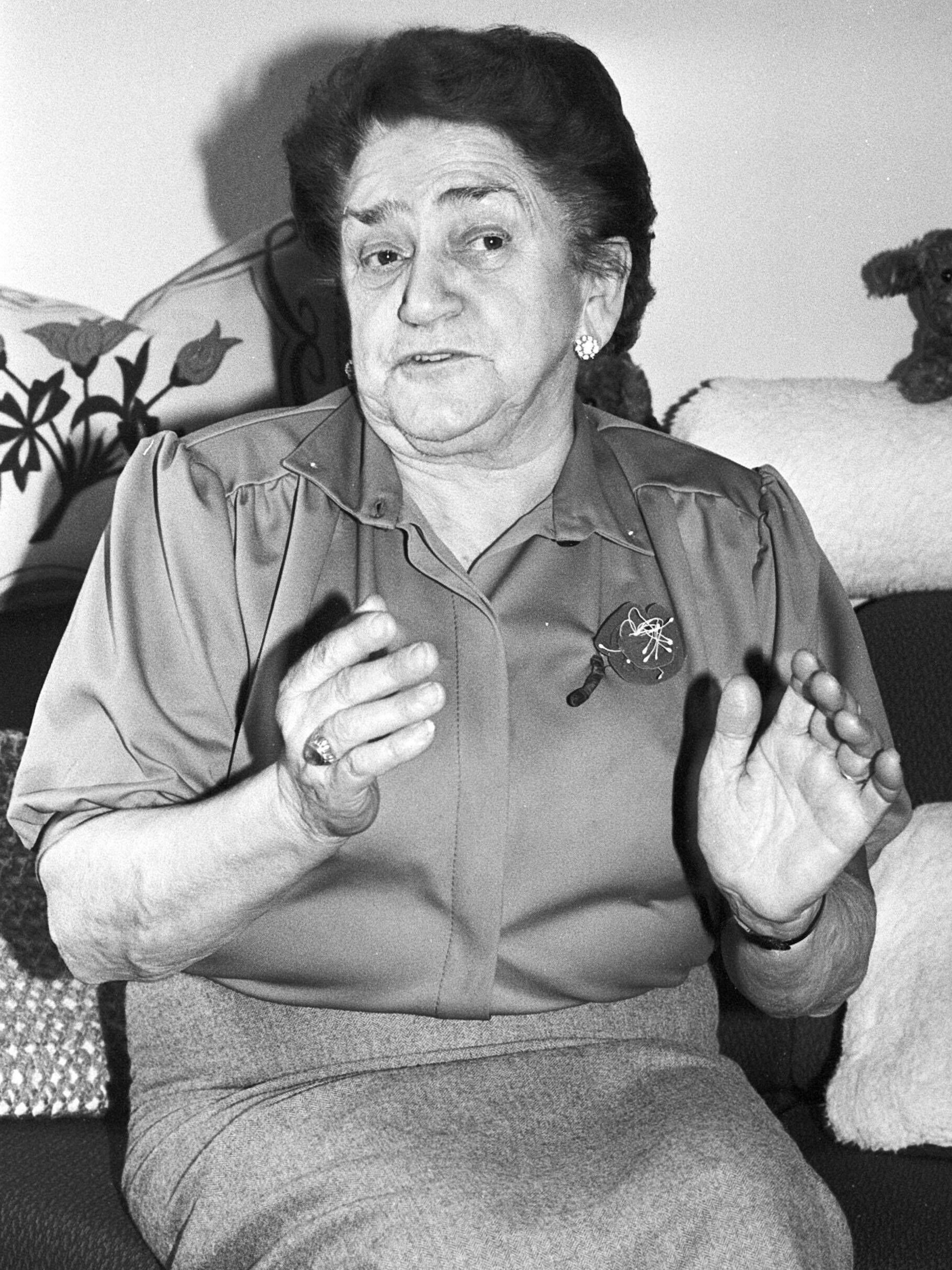 Wenn sie ihre Witze erzählte, kam sie in Fahrt: Hilde Bügner alias die „wilde Hilde“.