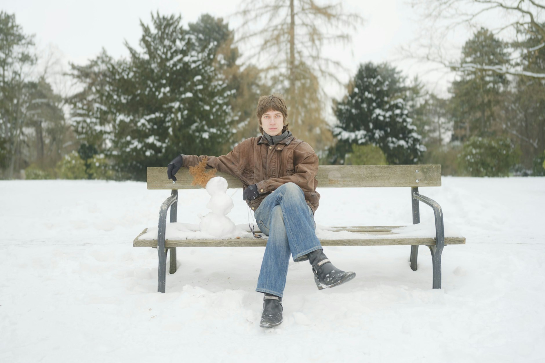 Nils Keppel bei unserem Fototermin auf dem Leipziger Südfriedhof.