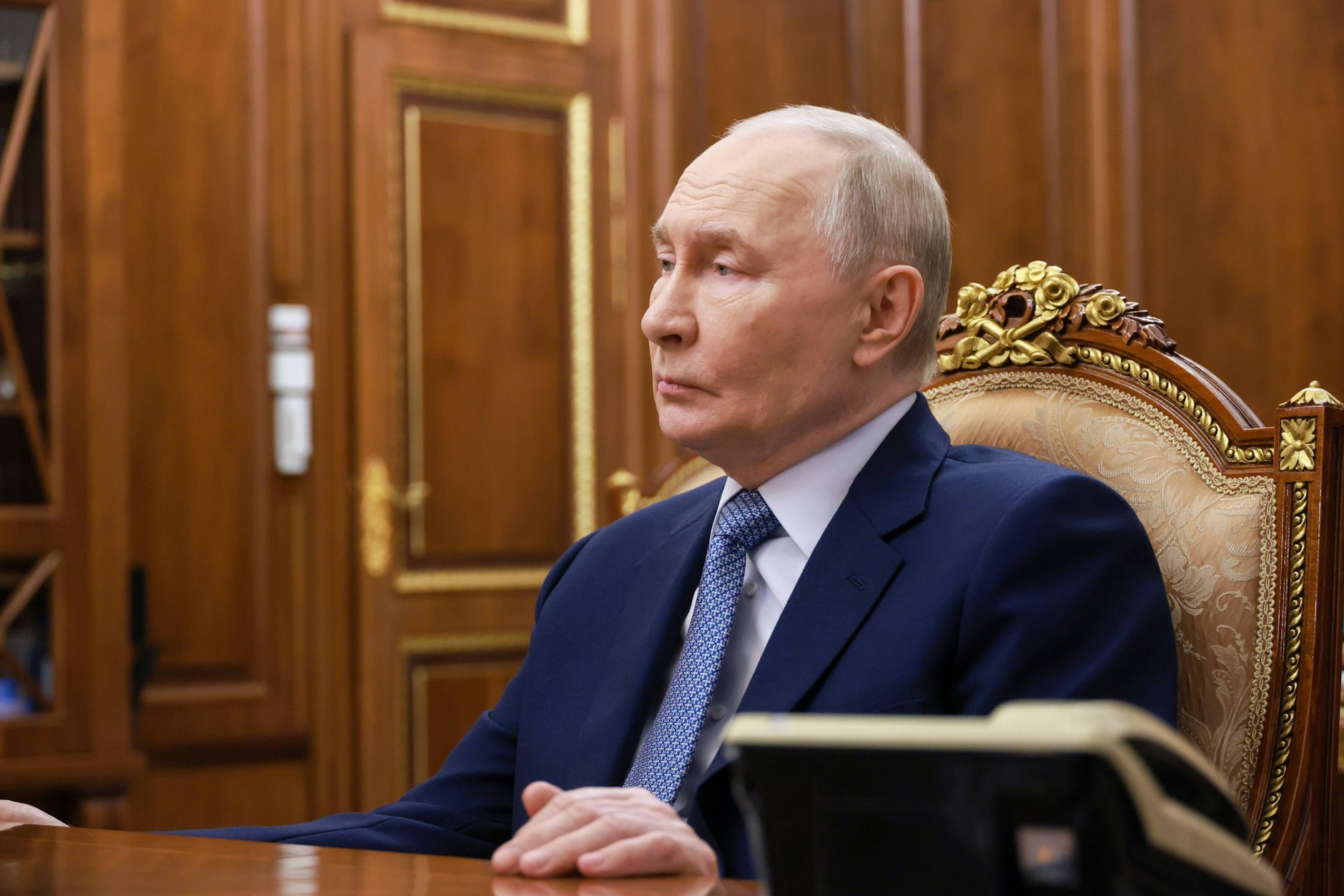 Putin bei der Bekanntgabe des Nationalkomitees, das russische Unternehmen enger mit Brics-Partnern vernetzen soll.