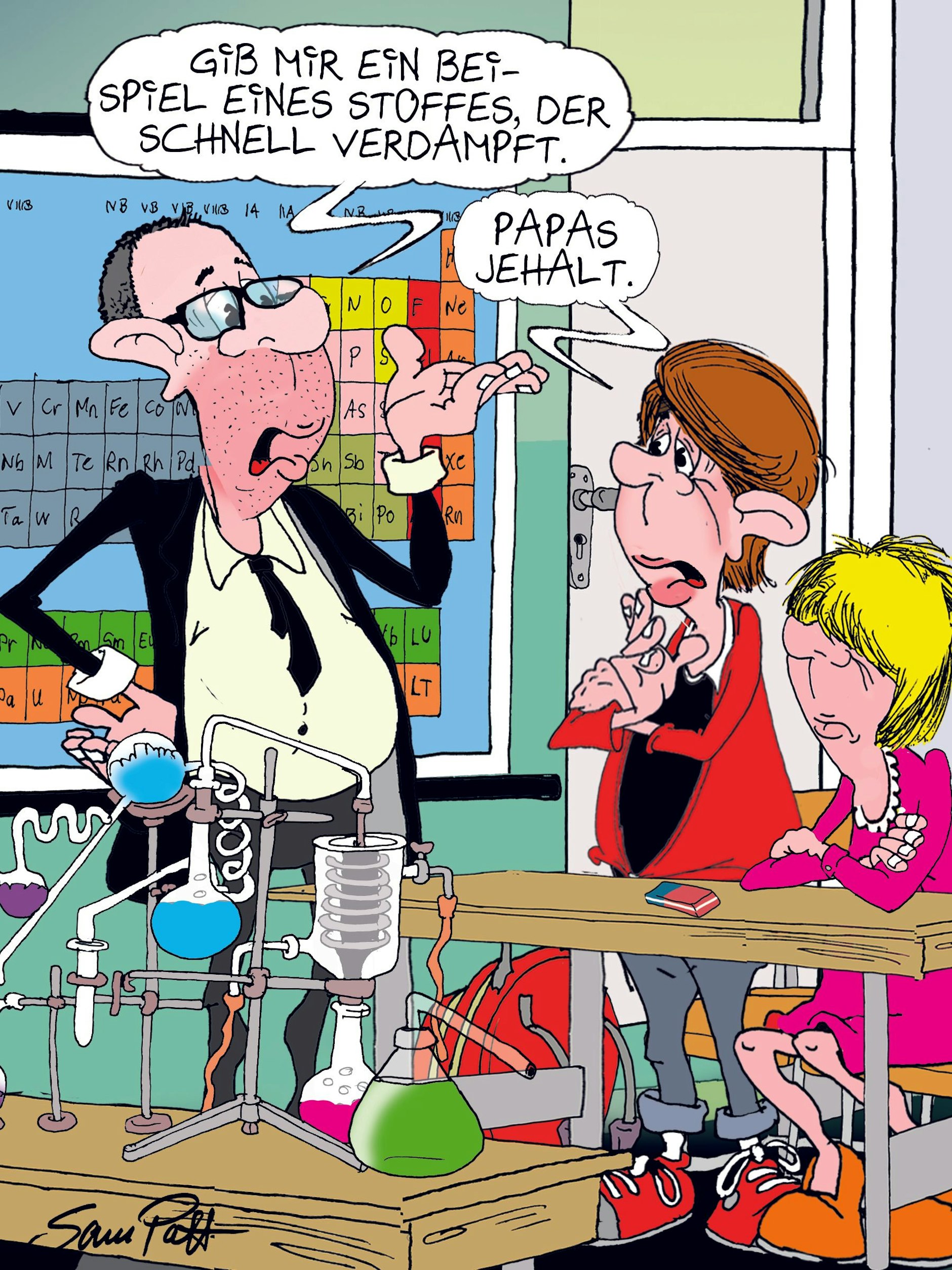 Der Cartoon des Tages von unserem Zeichner Sam Paff überrascht sie jeden Morgen mit einer ordentlichen Portion Berliner Humor.