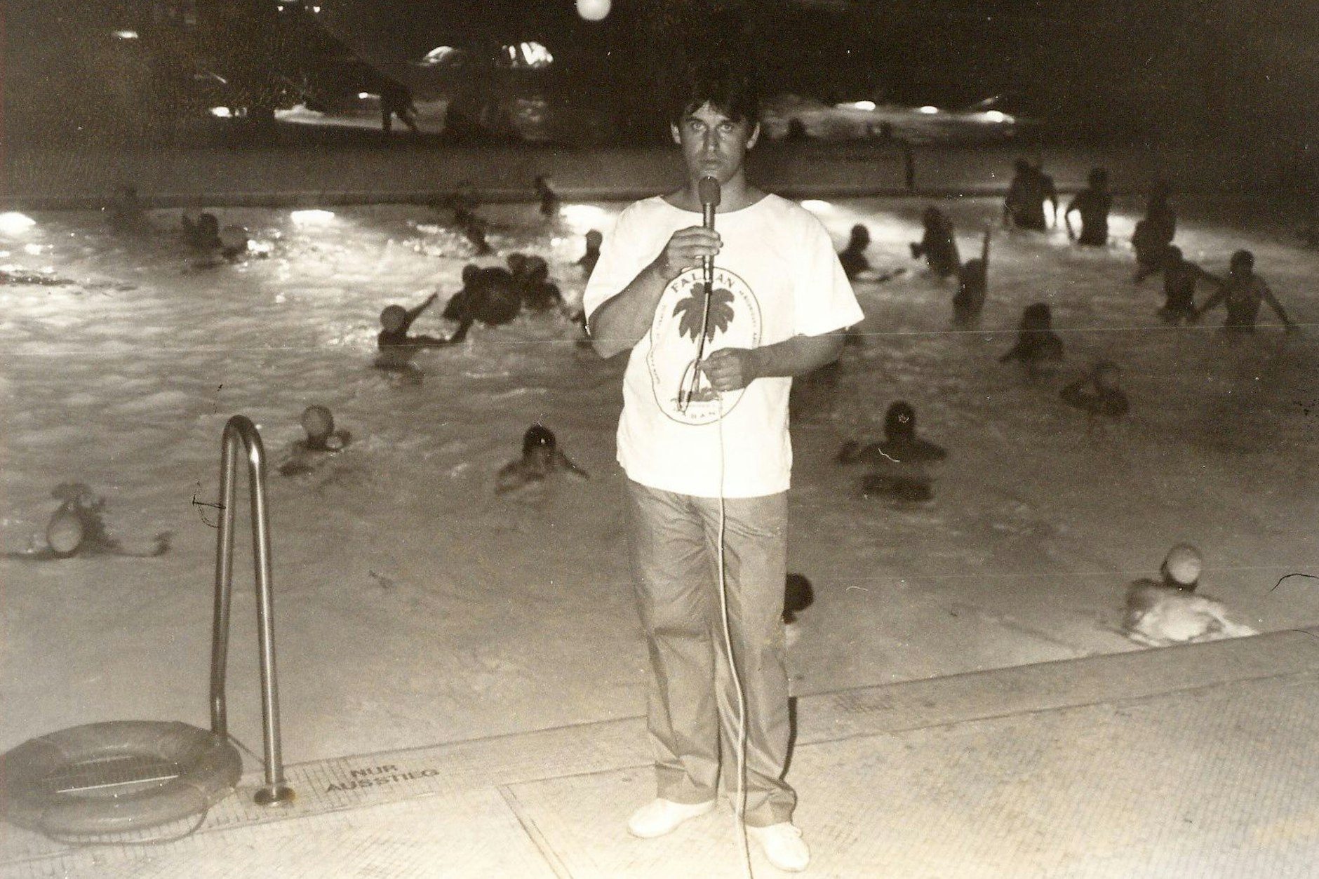 Karl-Heinz (Kalle) Wendorff moderierte das Mitternachtsschwimmen im SEZ.