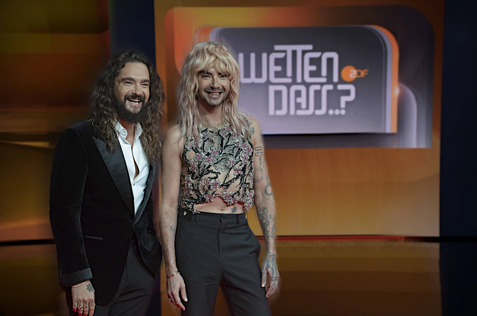 Nachfolger von Thomas Gottschalk bei „Wetten, dass ..?“: Tom (l.) und Bill Kaulitz