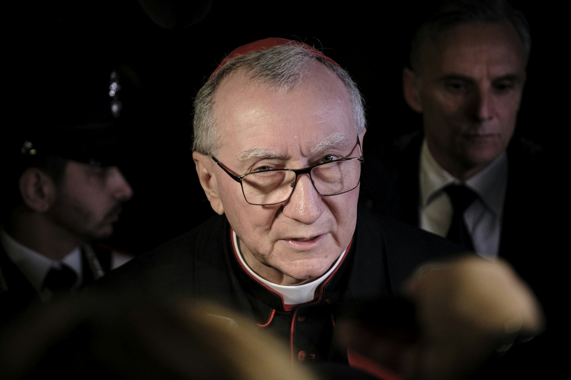 Kardinal Pietro Parolin, ranghöchster Diplomat des Heiligen Stuhls, verkündet die Absage des Vatikans am von Trump gegründeten „Board of Peace“.