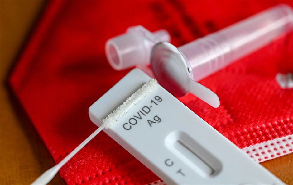Ein Covid-19-Schnelltest: Während der Pandemie waren solche Tests obligatorisch.