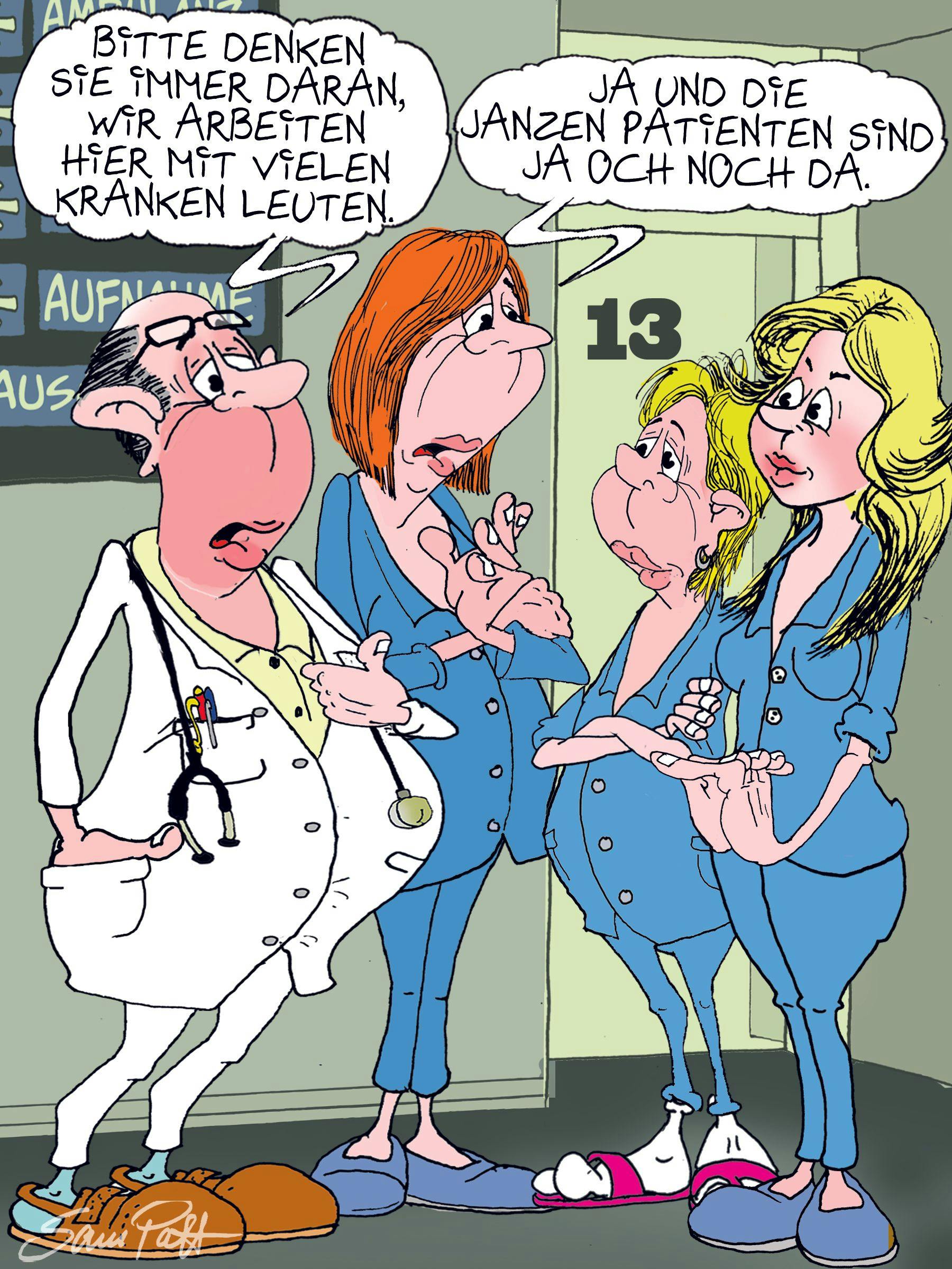 Der Cartoon des Tages kommt auch am Freitag von unserem Zeichner Sam Paff aus Berlin.